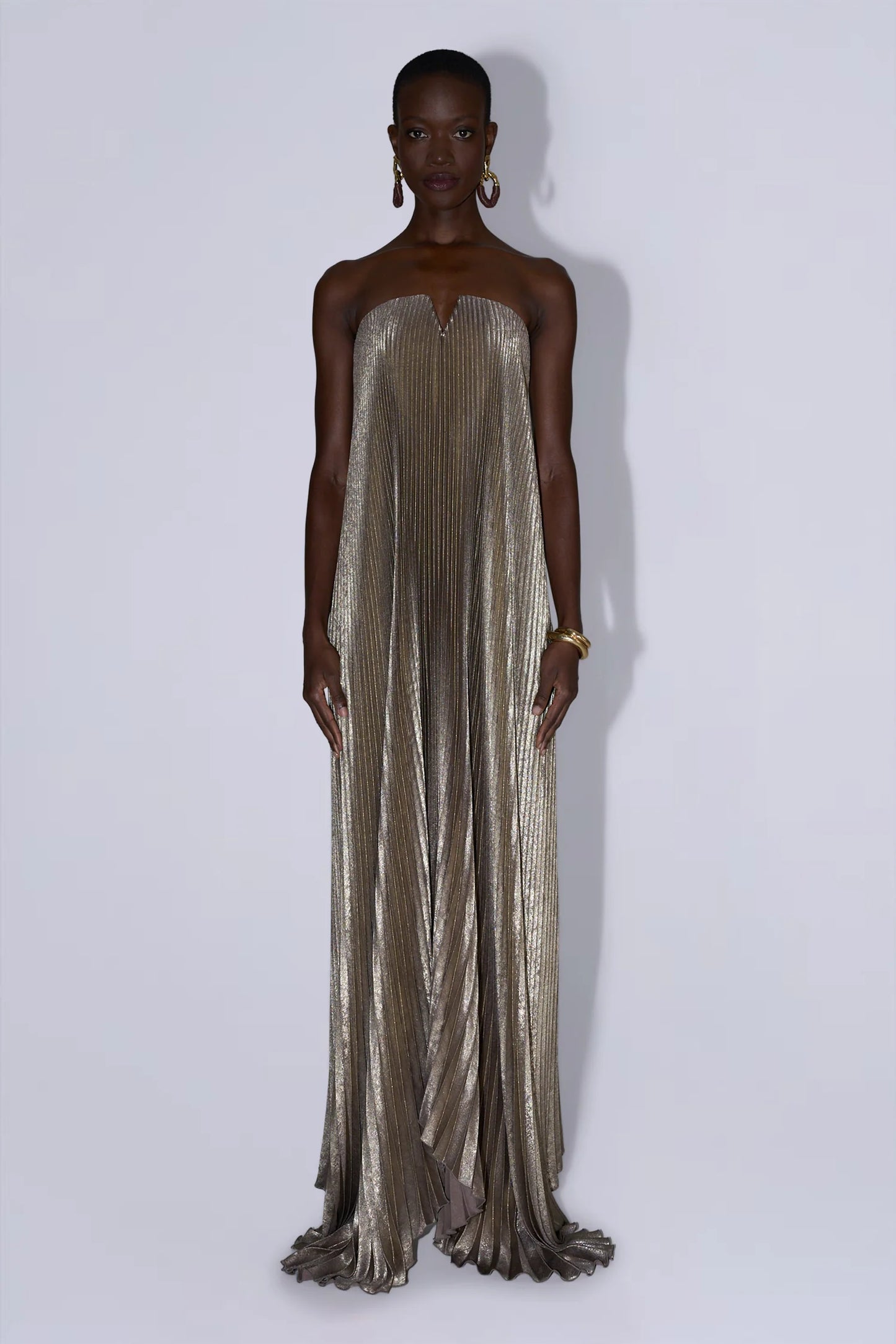 L'idee Black Tie Gown – Gold Shimmer
