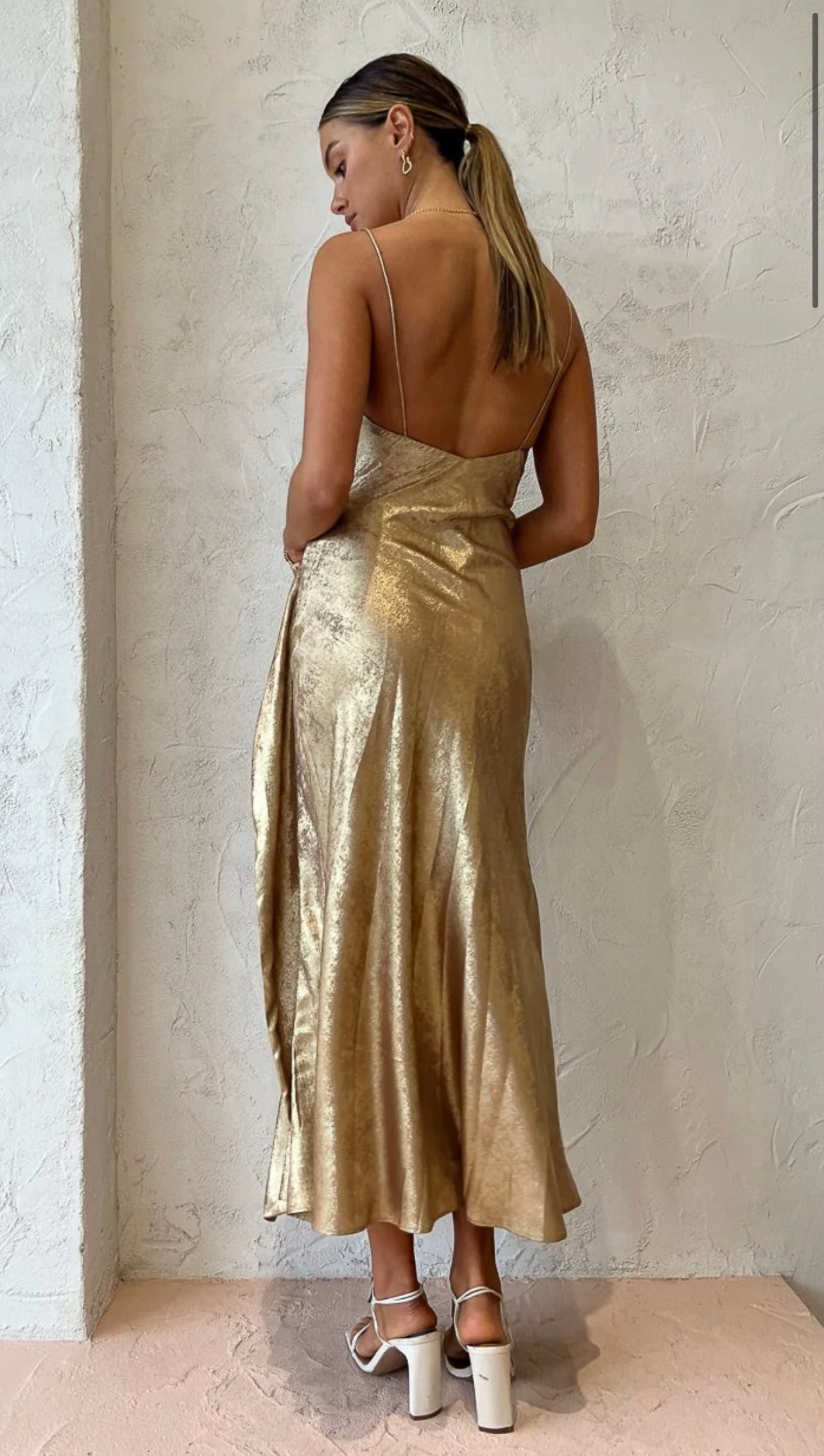 Acler Queensbridge Dress in Gold