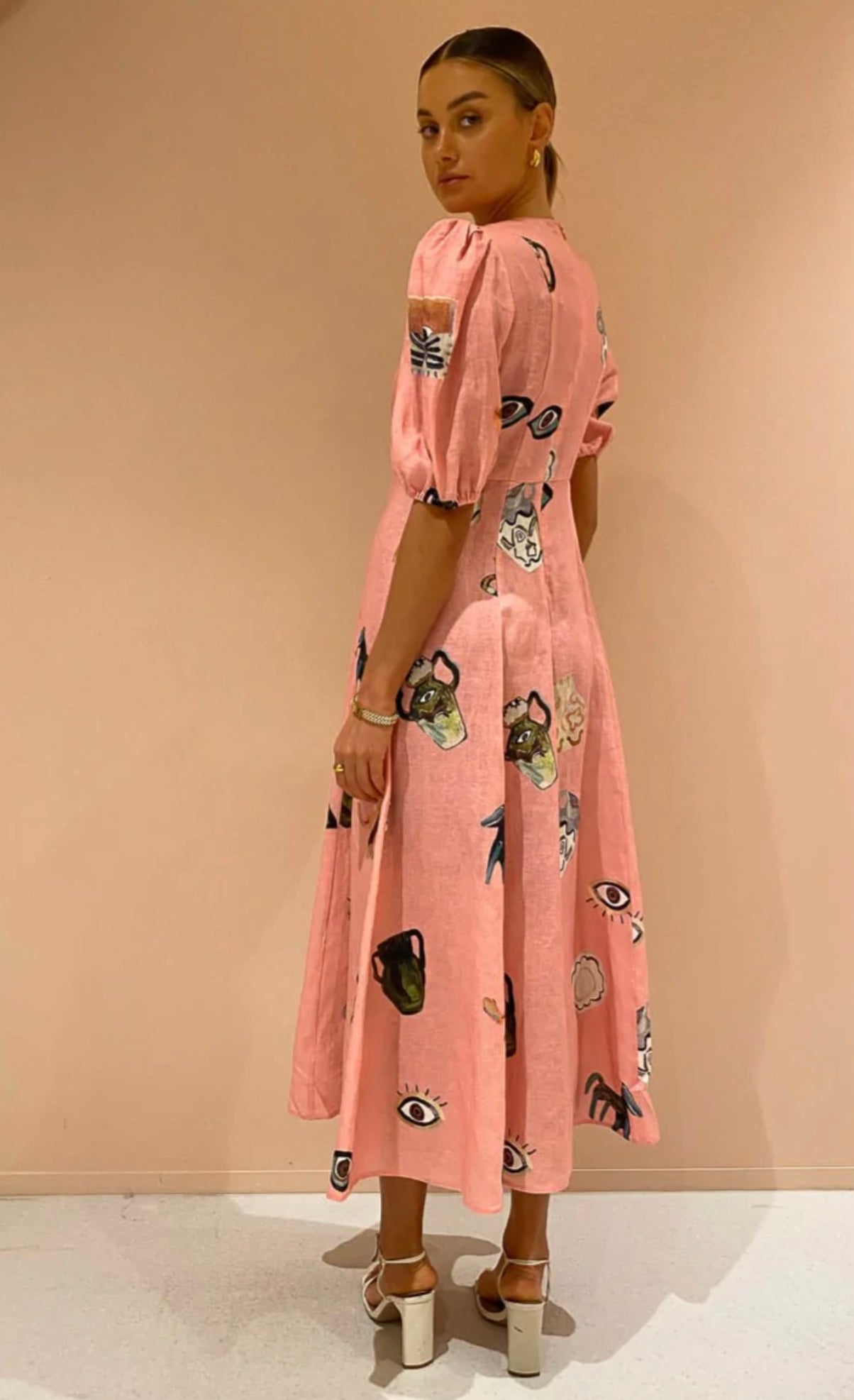Alemais Cleo Midi in pink