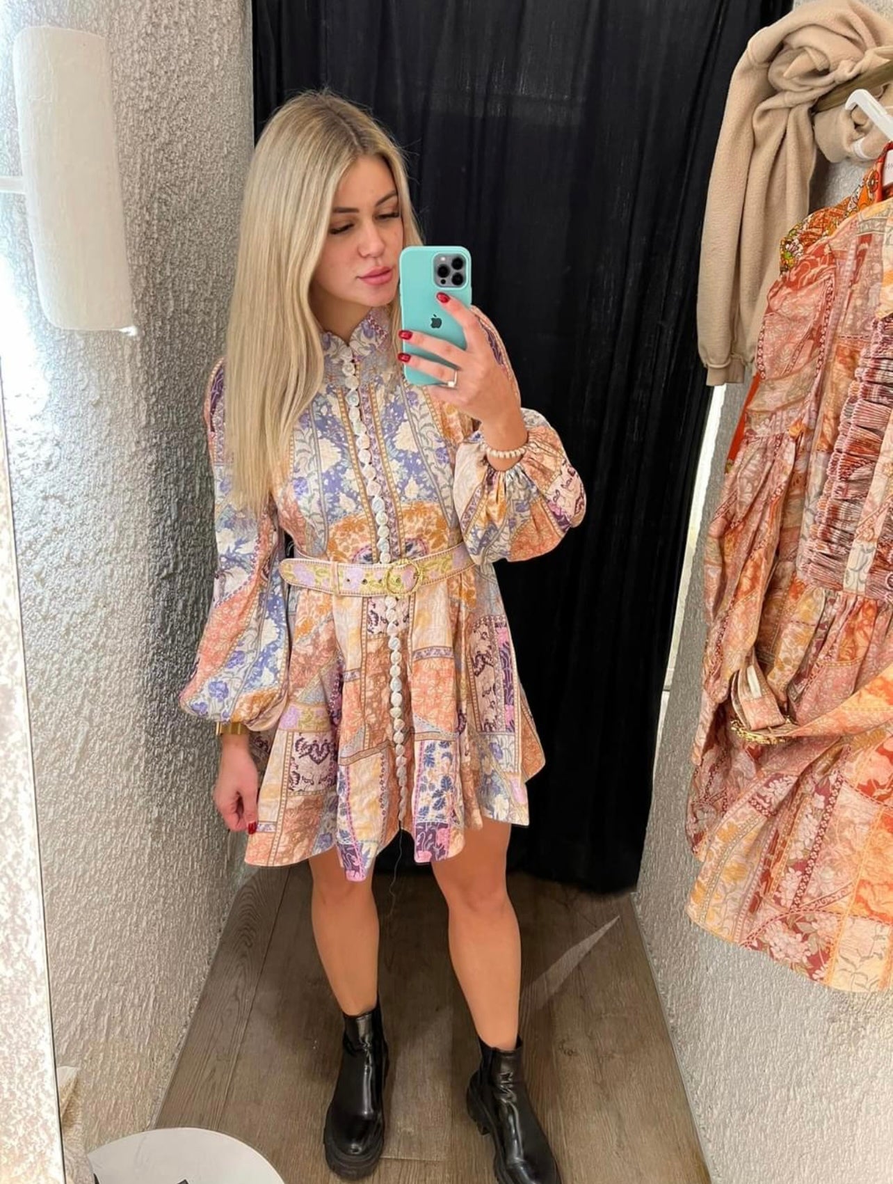 Zimmermann Stargazer Kaleidoscope Buttoned Mini
