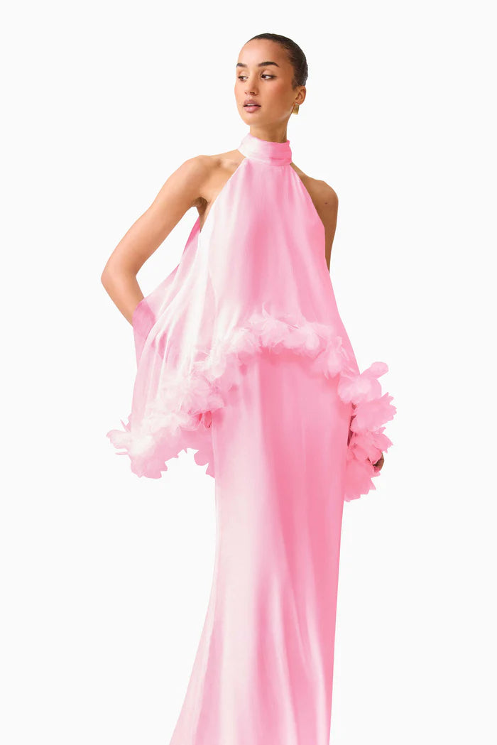 Elliatt Poppy Cape Gown in Pink