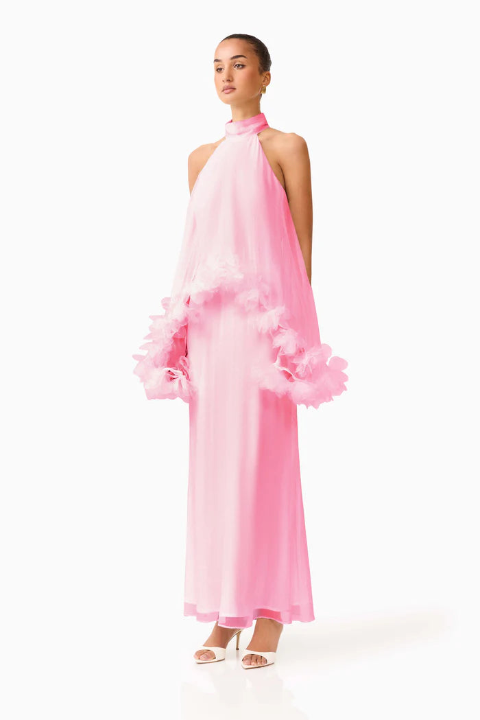Elliatt Poppy Cape Gown in Pink