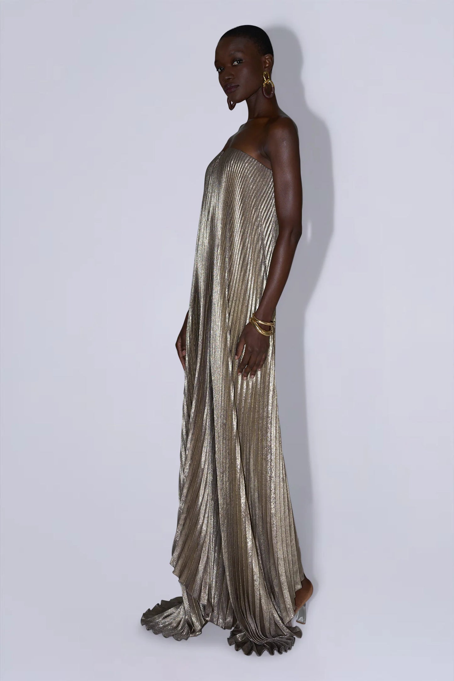 L'idee Black Tie Gown – Gold Shimmer