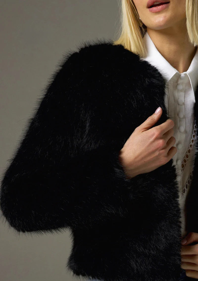 Zoe Kratzmann Glacier Fur Black Jacket