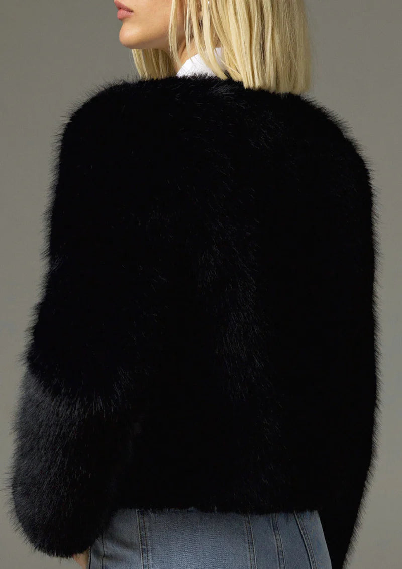 Zoe Kratzmann Glacier Fur Black Jacket
