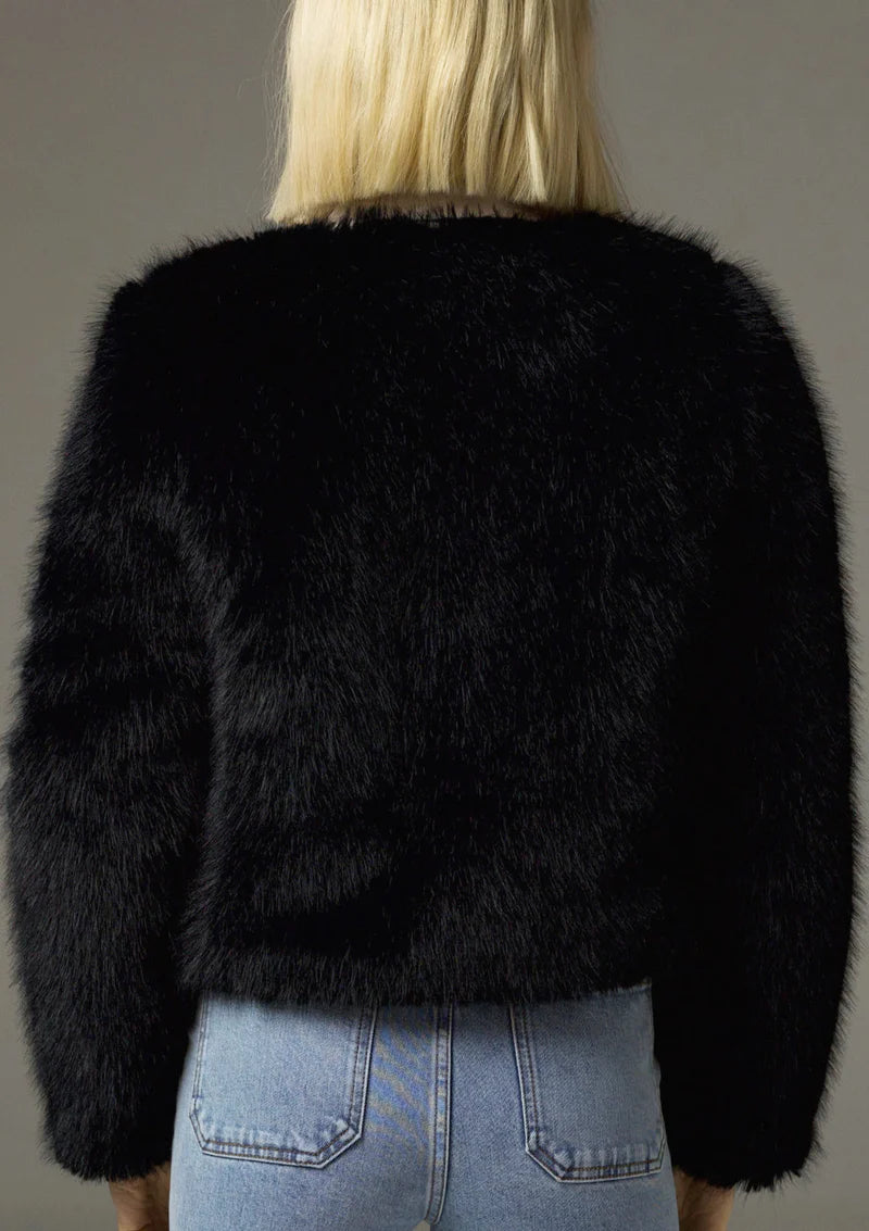 Zoe Kratzmann Glacier Fur Black Jacket