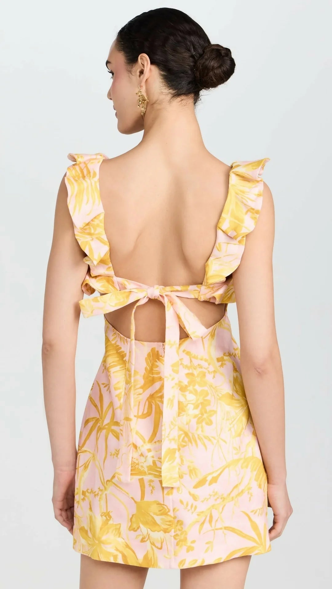 Zimmermann Golden Ruffle Mini Dress