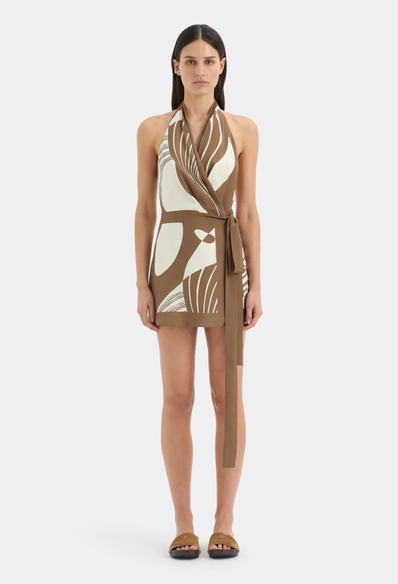 Sir The Label Almara Wrap Halter Mini