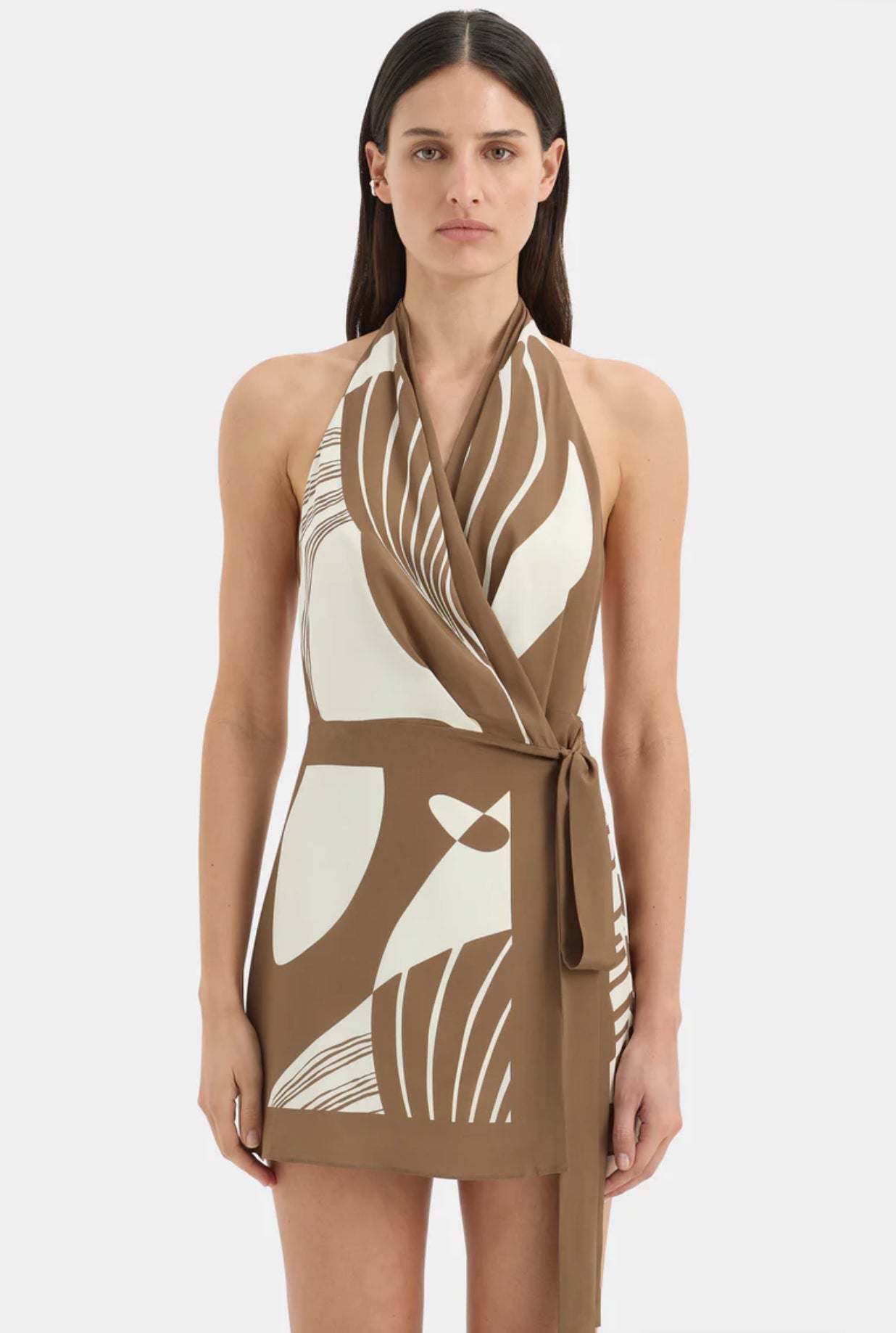 Sir The Label Almara Wrap Halter Mini