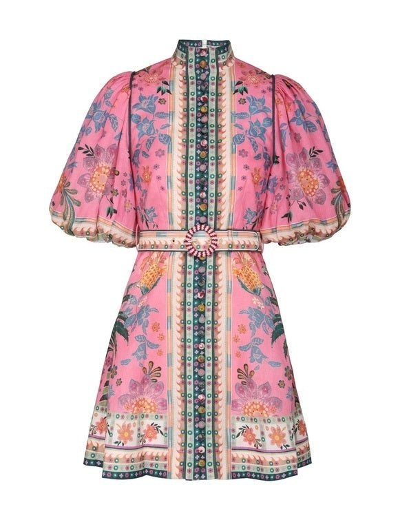 Zimmermann Ginger Buttoned Mini Dress