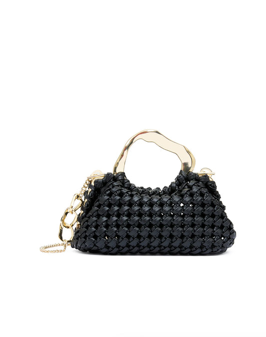 AJE NEW WEAVE MICRO FRAME BAG