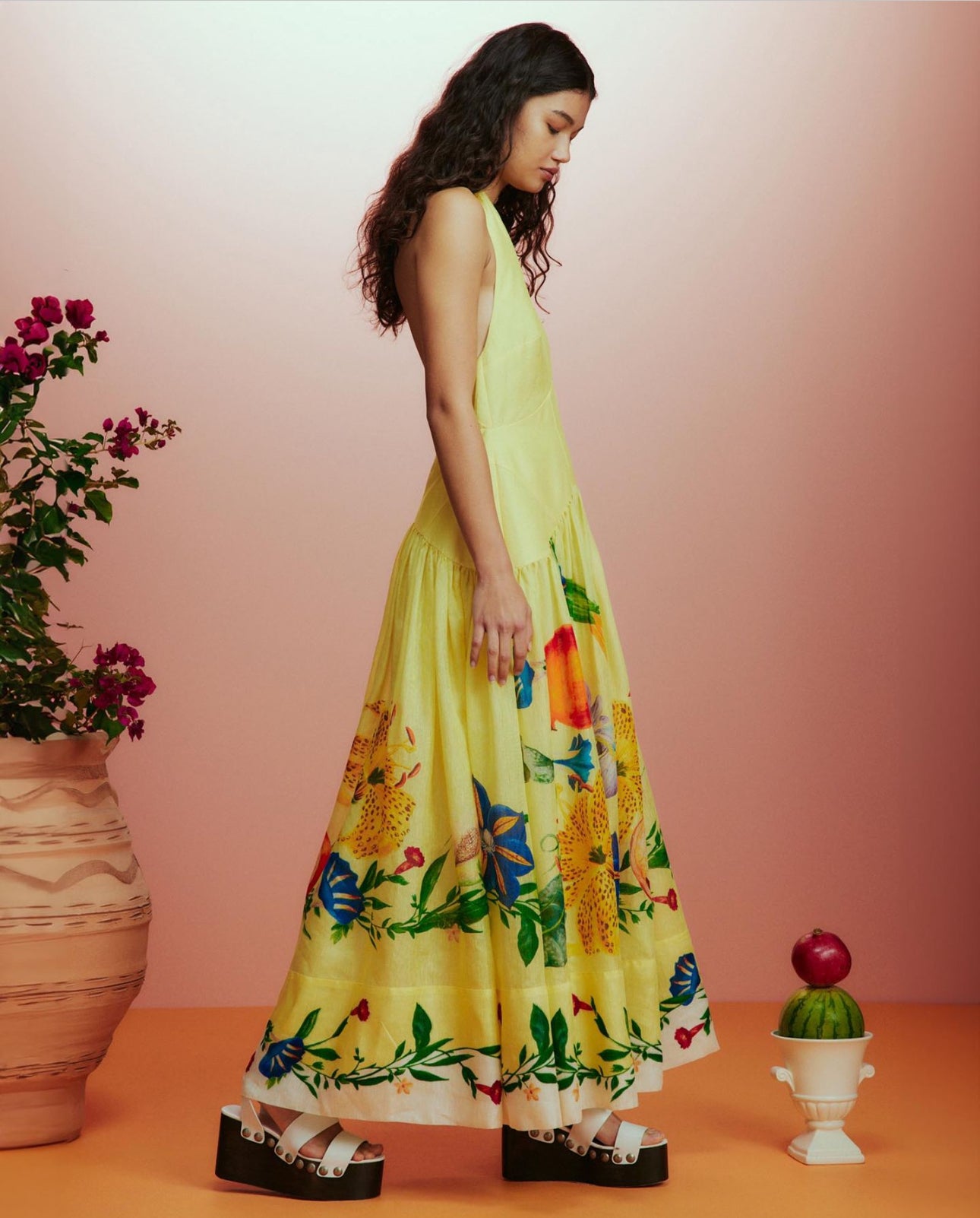 Alemais Dahlia Halter Gown