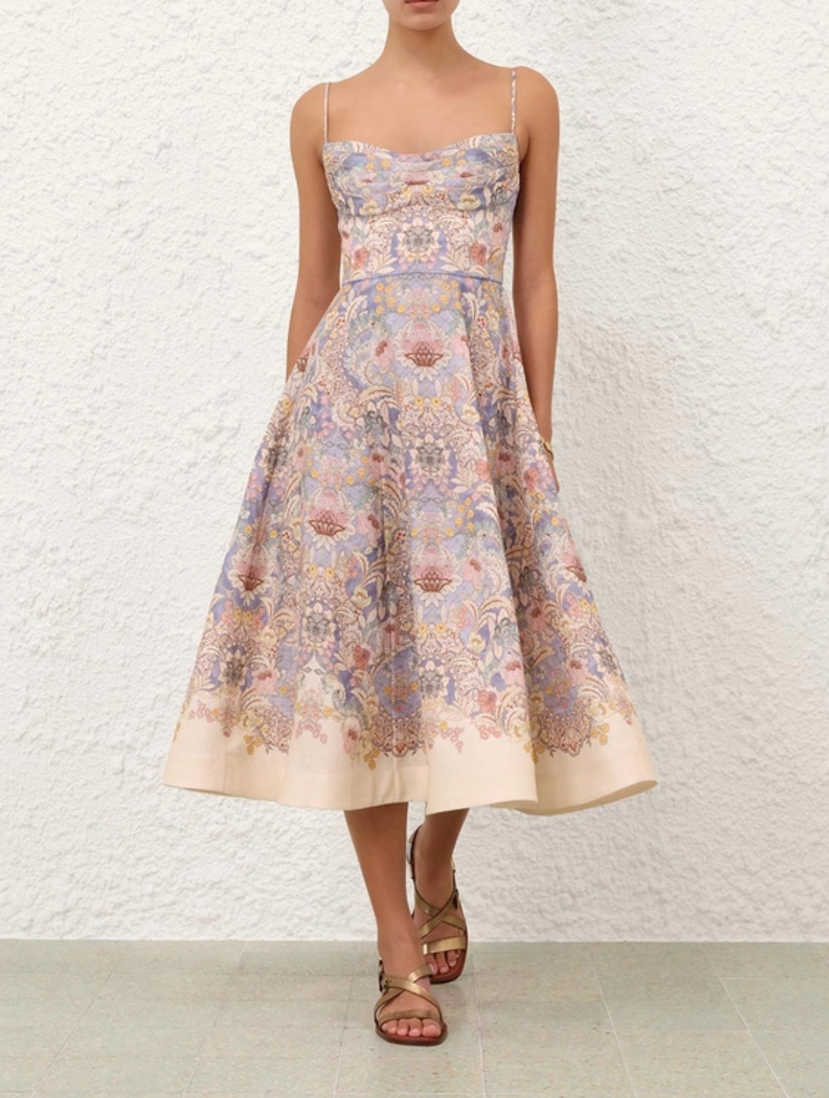 Zimmermann Rebellion Tuck Midi Dress