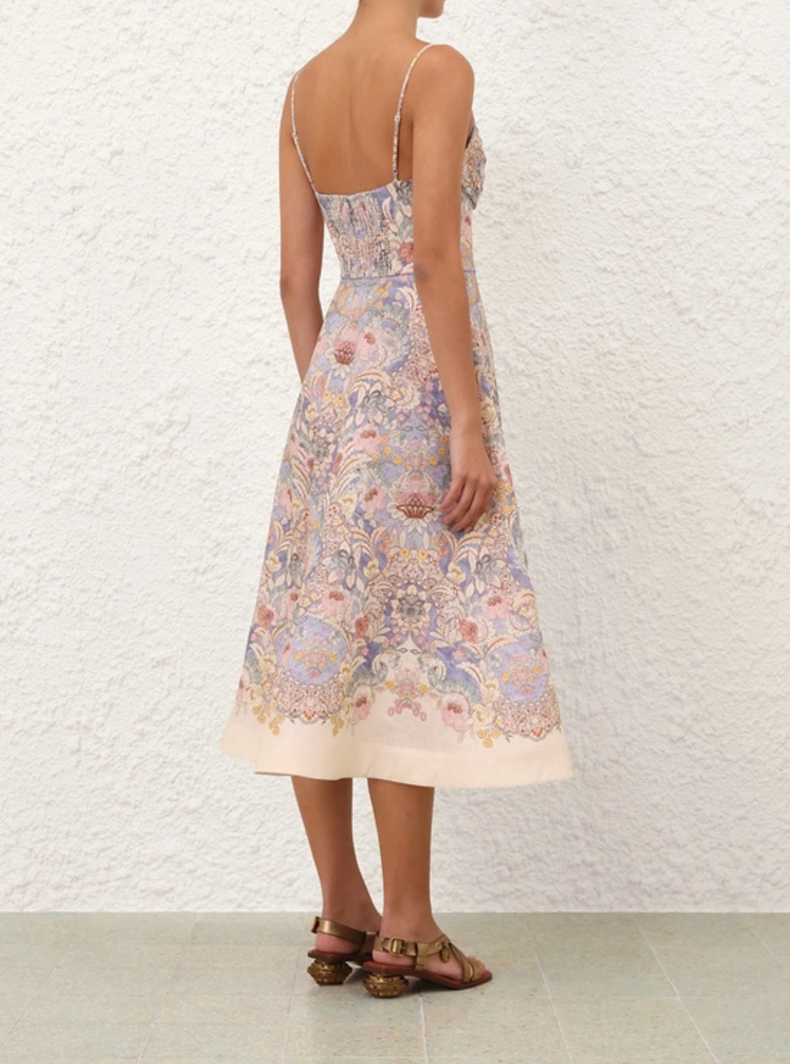 Zimmermann Rebellion Tuck Midi Dress