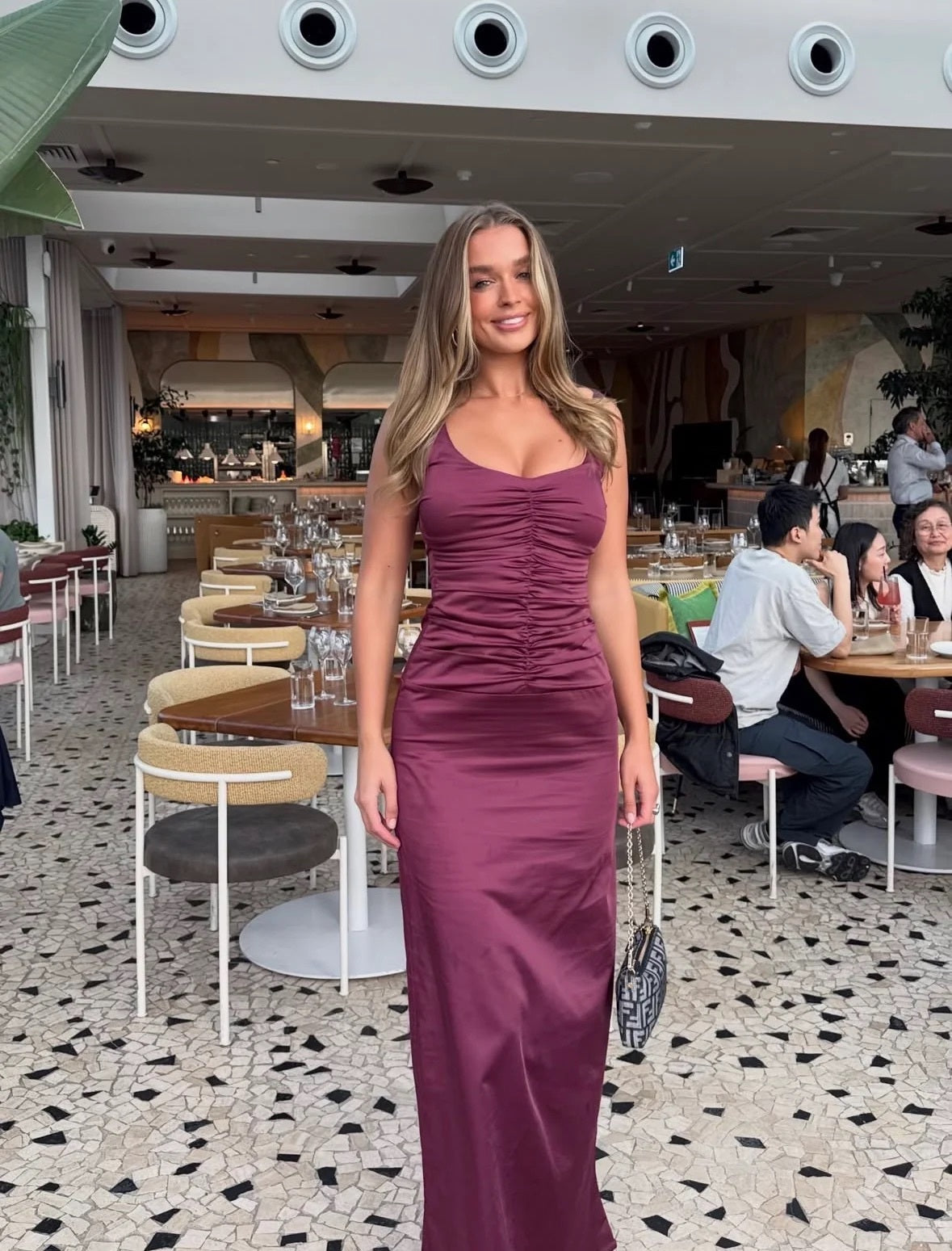 Ance Gria Atlein Gown Plum