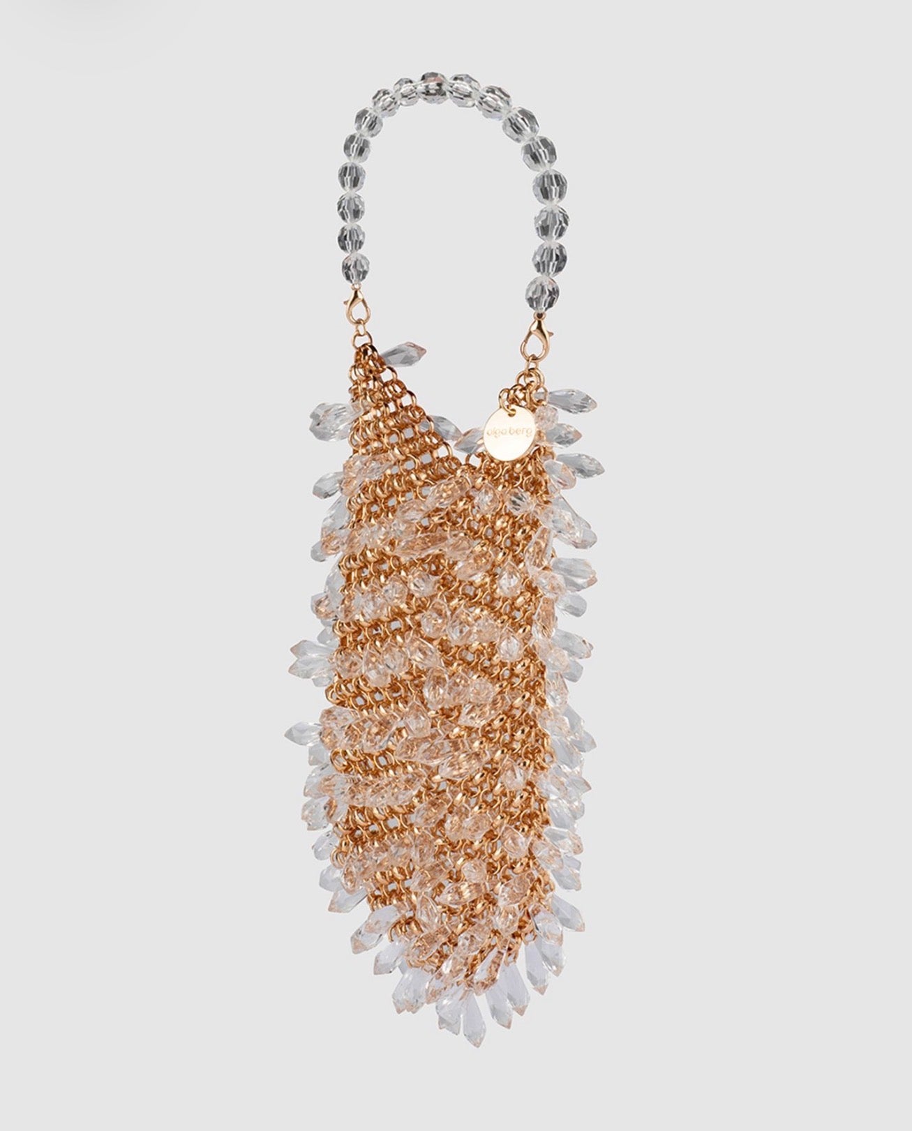 Olga Berg Florence Chain Mail Bag Gold