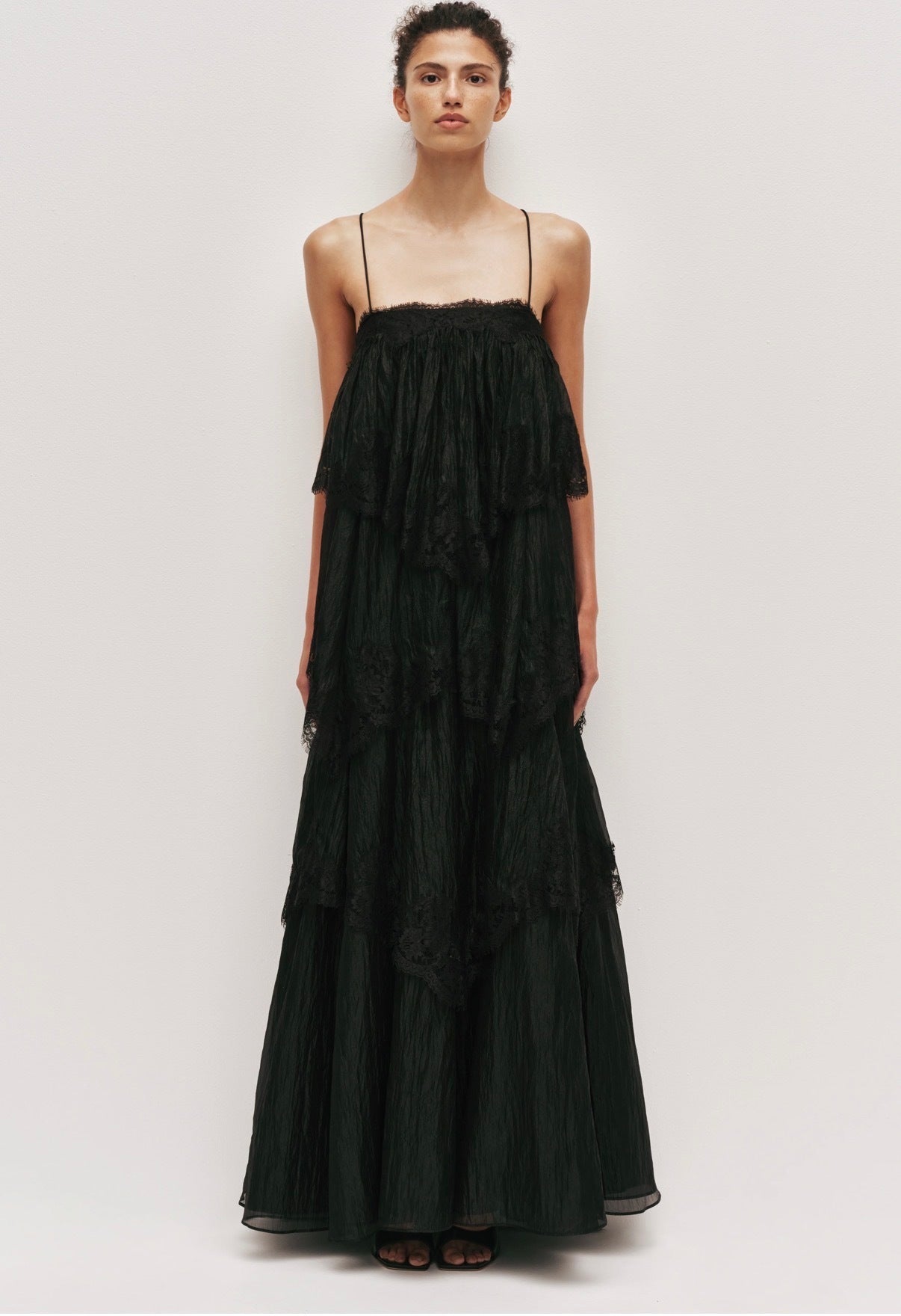 Aje Ophelia Lace Gown Black
