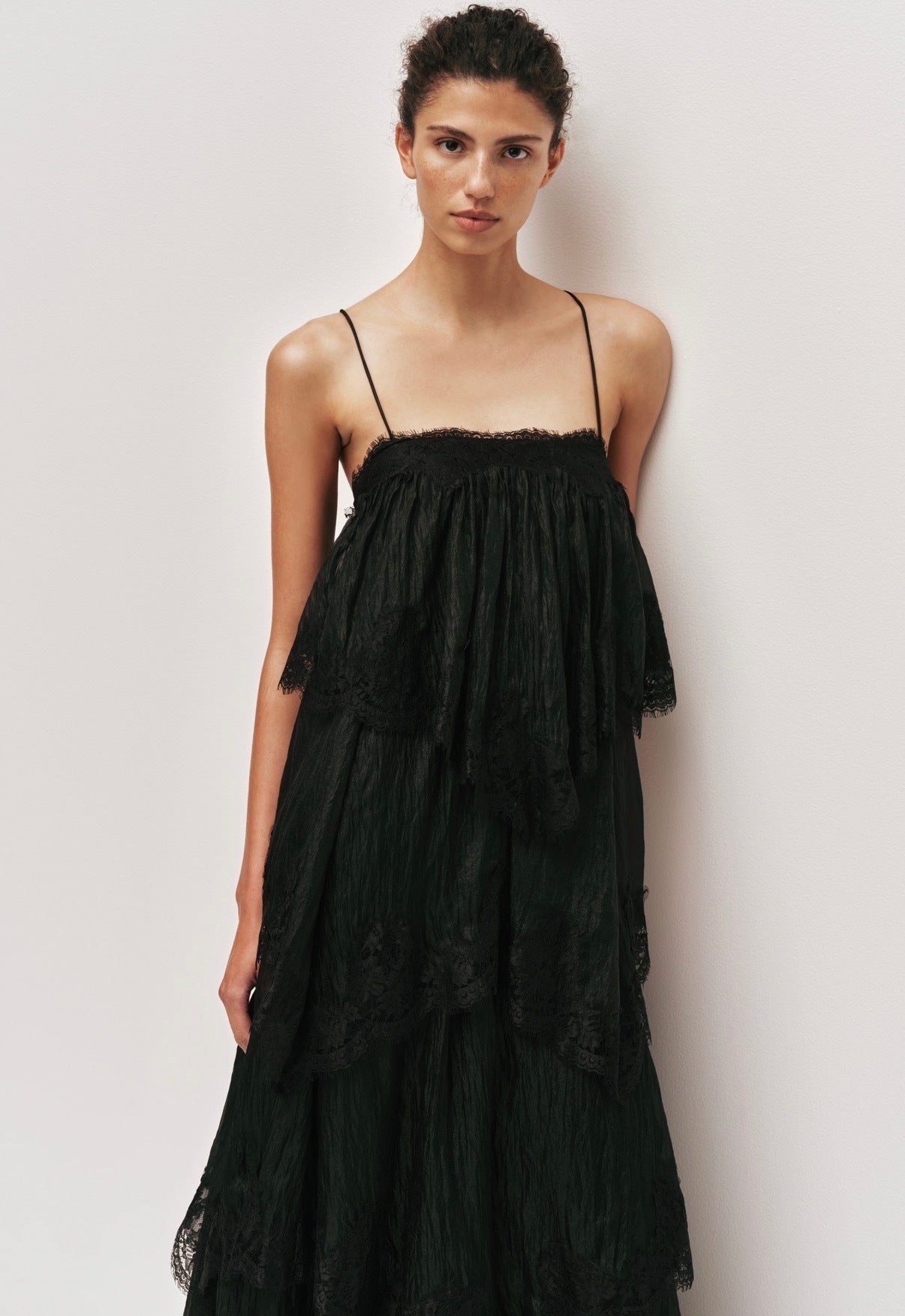 Aje Ophelia Lace Gown Black