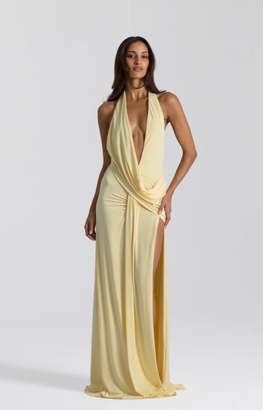 Natalie Rolt Winona Gown in Lemon