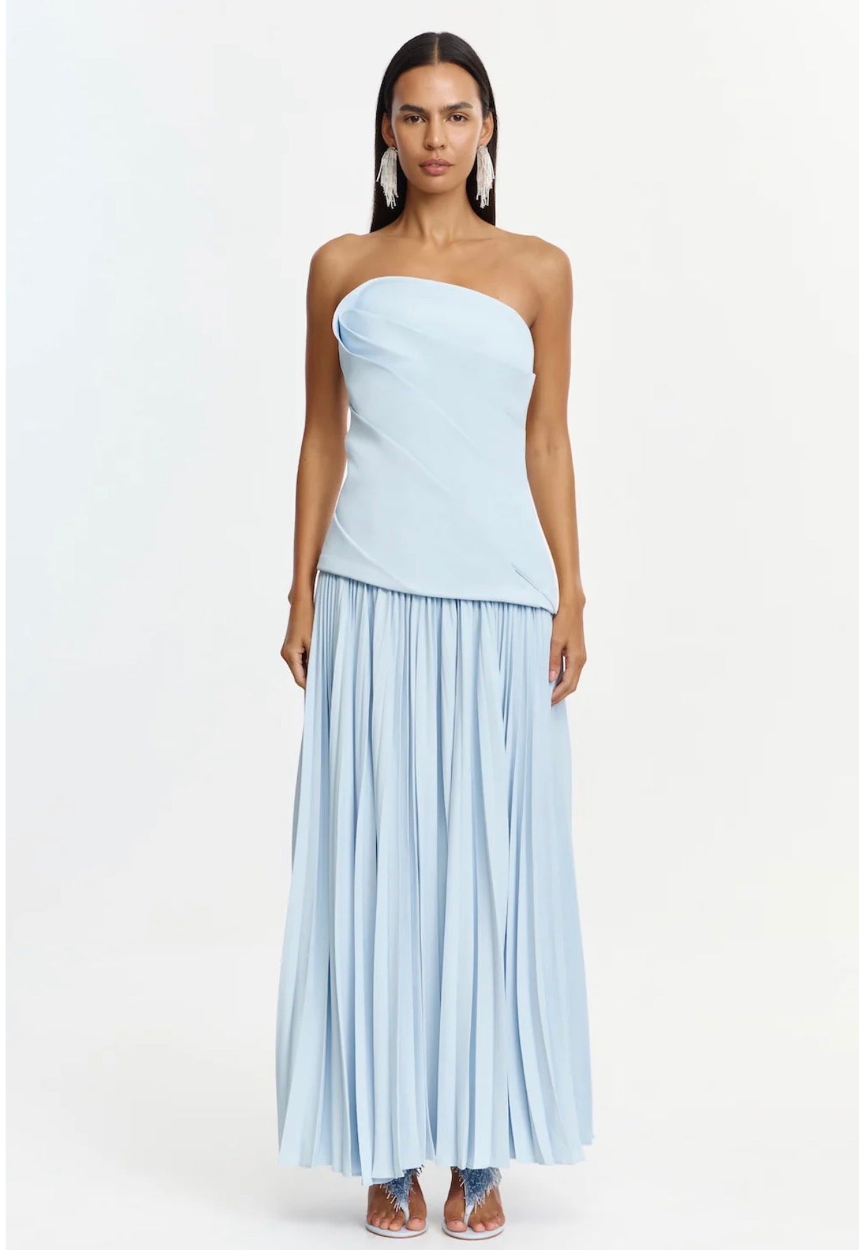 Acler Harden Maxi Dress in Powder Blue