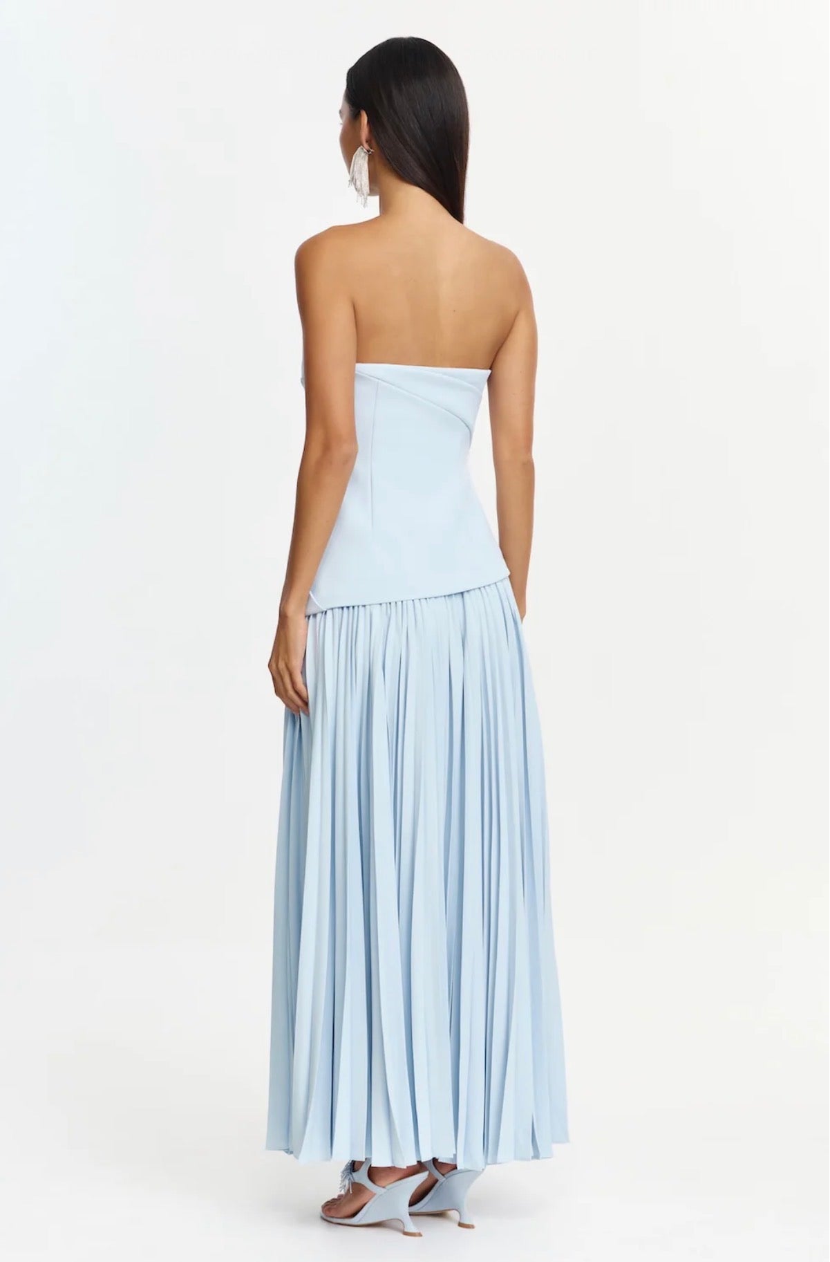 Acler Harden Maxi Dress in Powder Blue