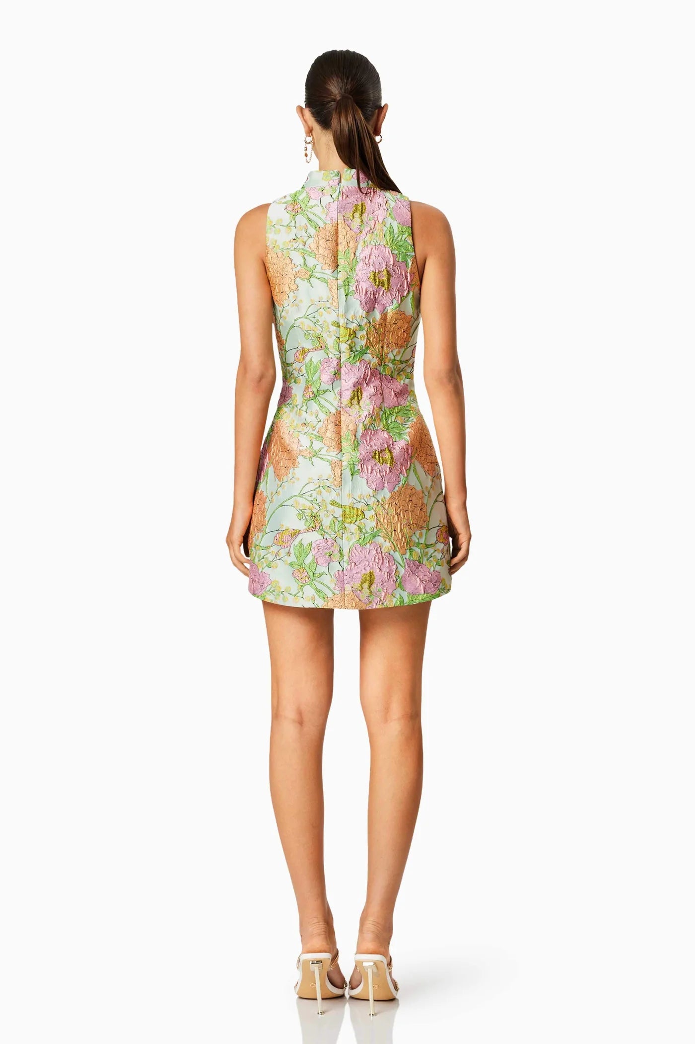 Elliatt Sunbeam Mini Dress In Green Floral