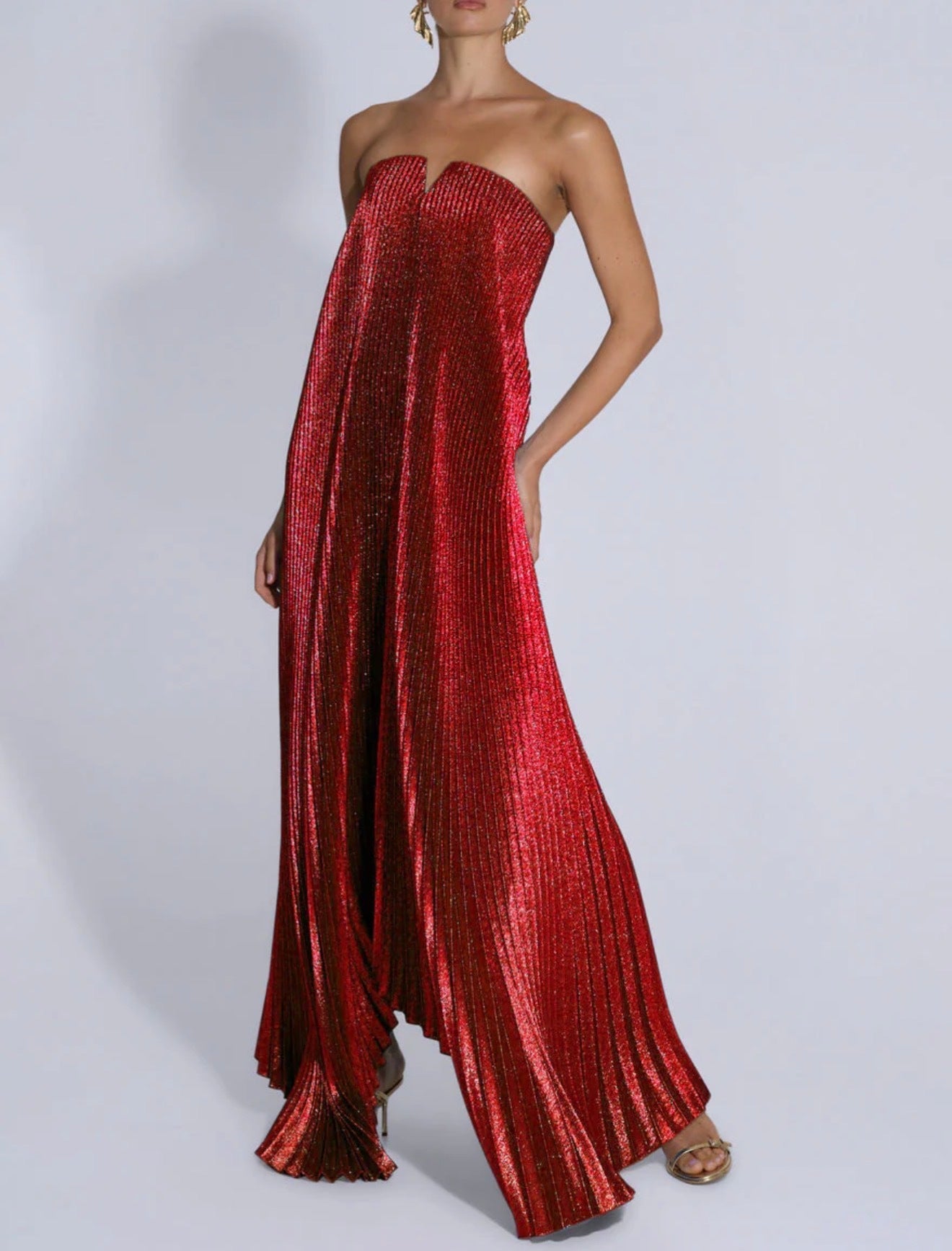 Lidee Black Tie Gown Scarlet Glitter