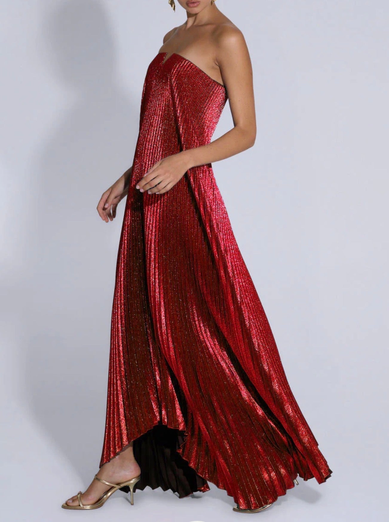 Lidee Black Tie Gown Scarlet Glitter