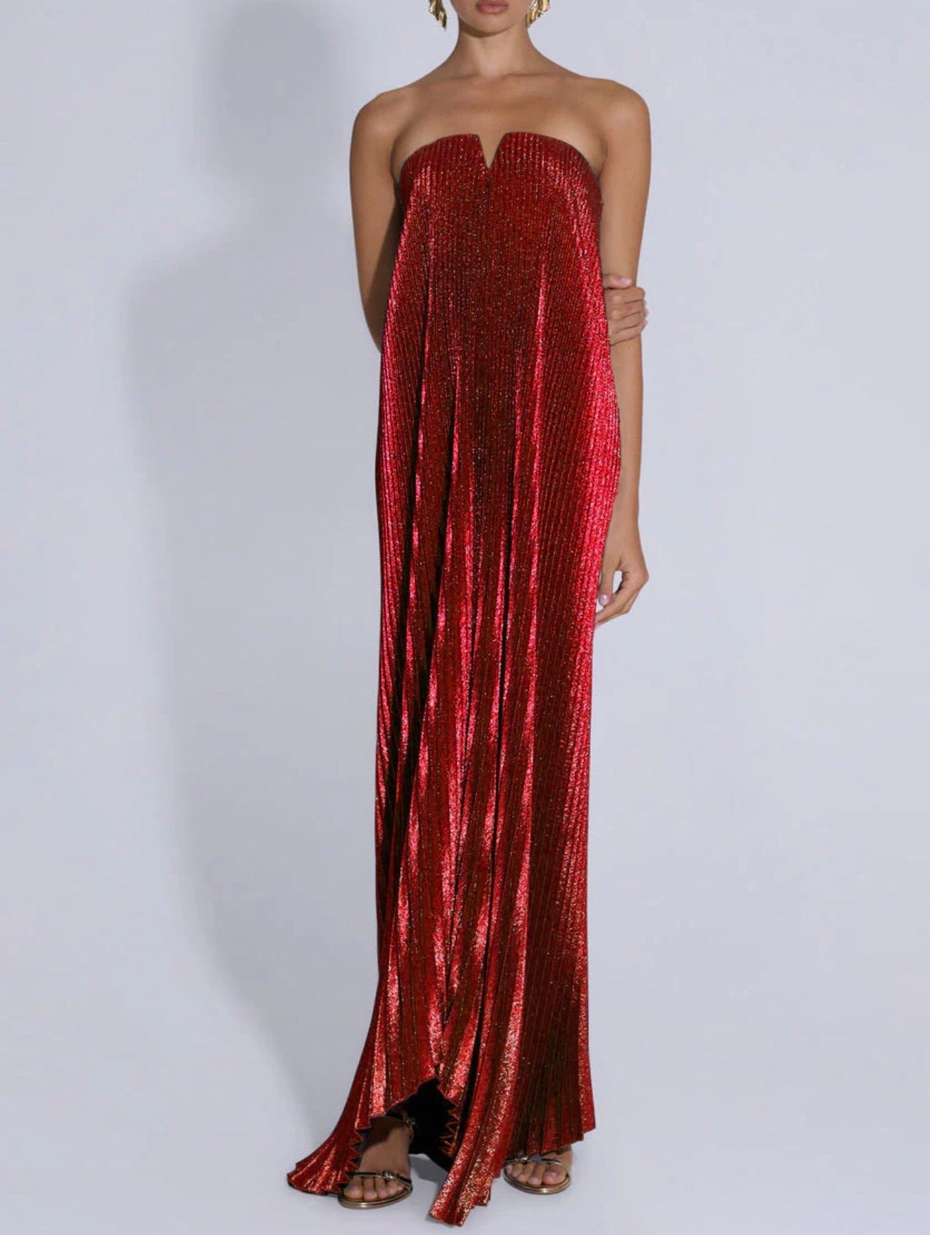 Lidee Black Tie Gown Scarlet Glitter
