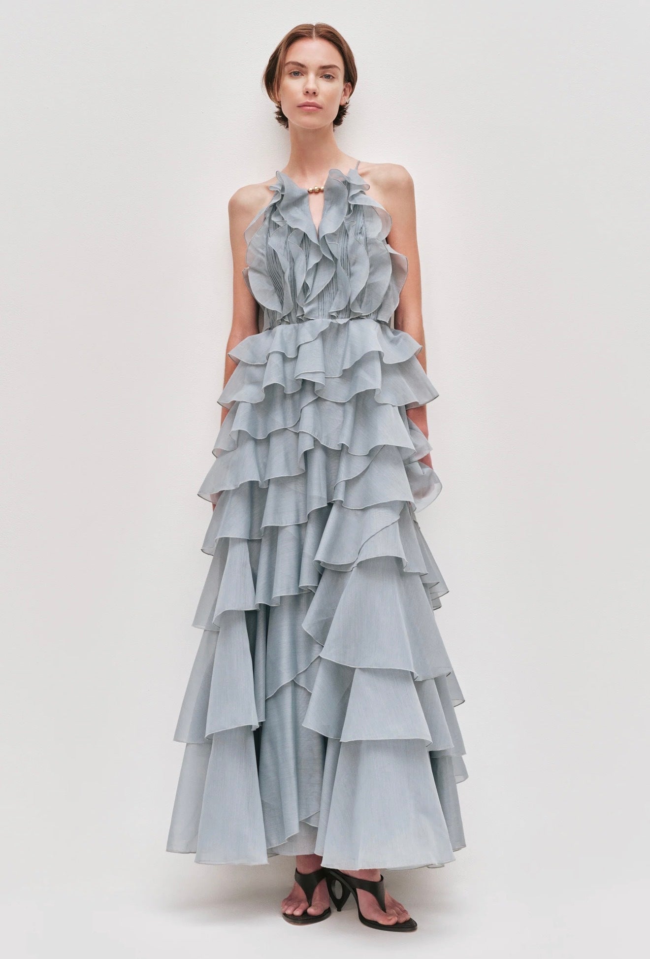 AJE Cleo Gown Duck Egg Blue