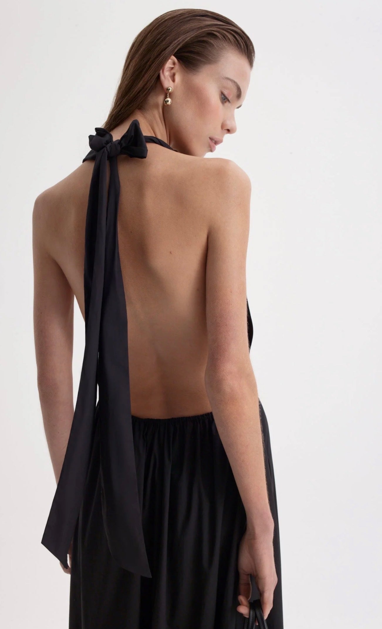 Scanlan Theodore Parachute Cotton Halter Dress