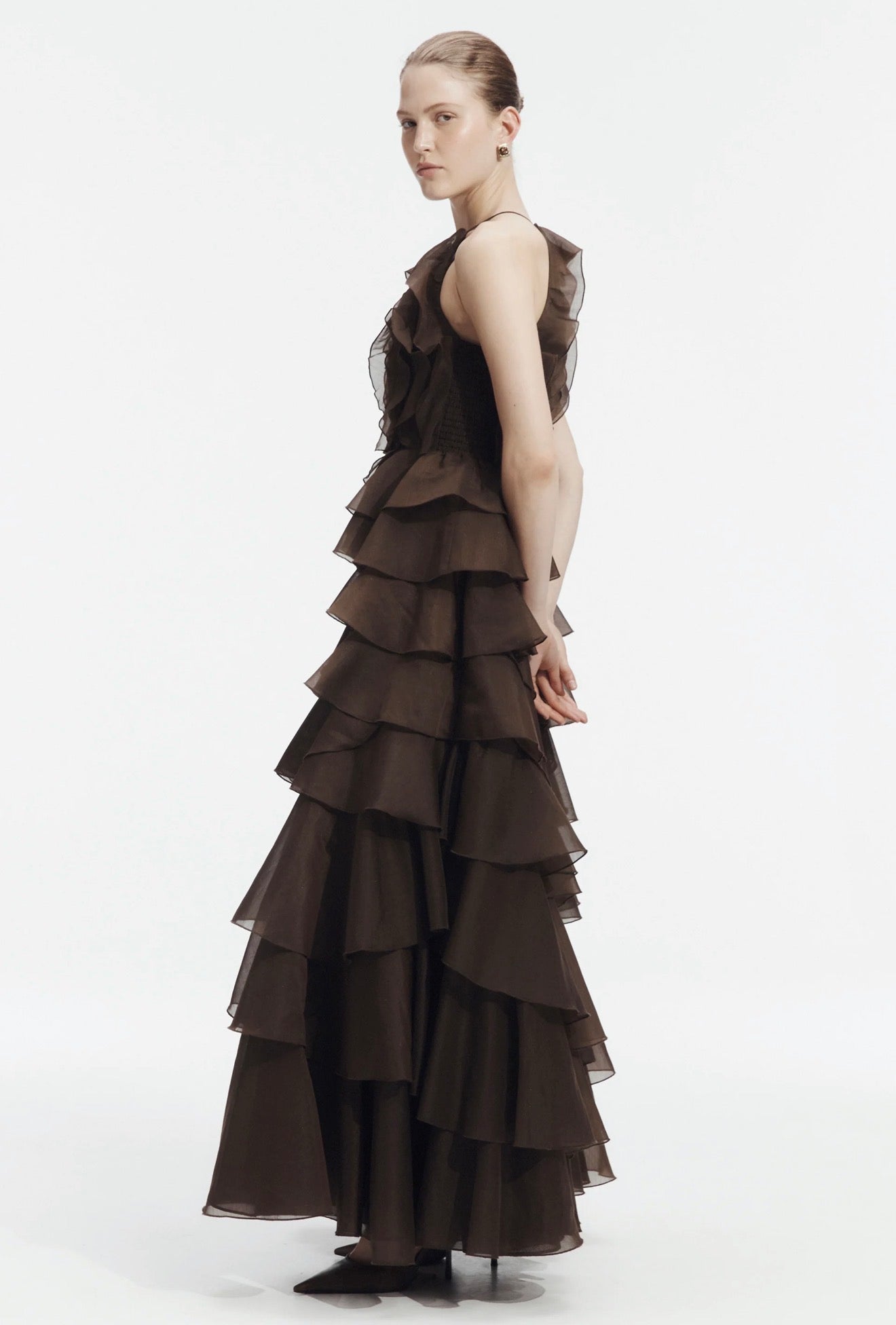 Aje Cleo Gown Carob