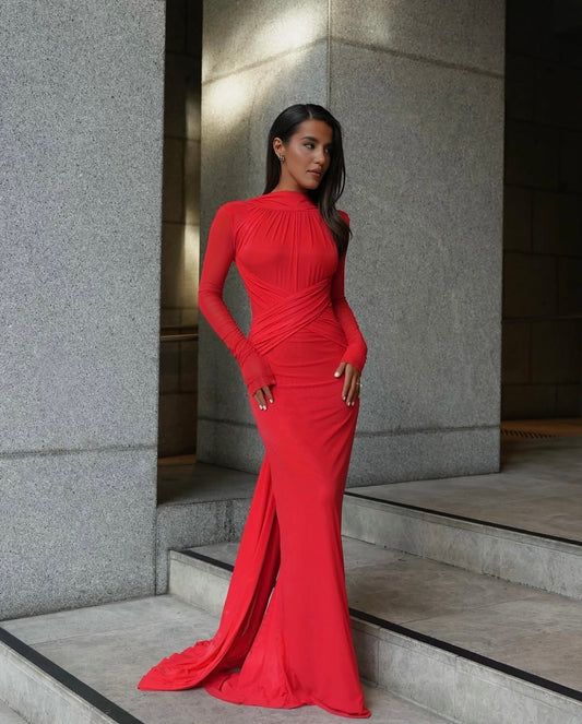 Effie Kats Monaco Gown Red