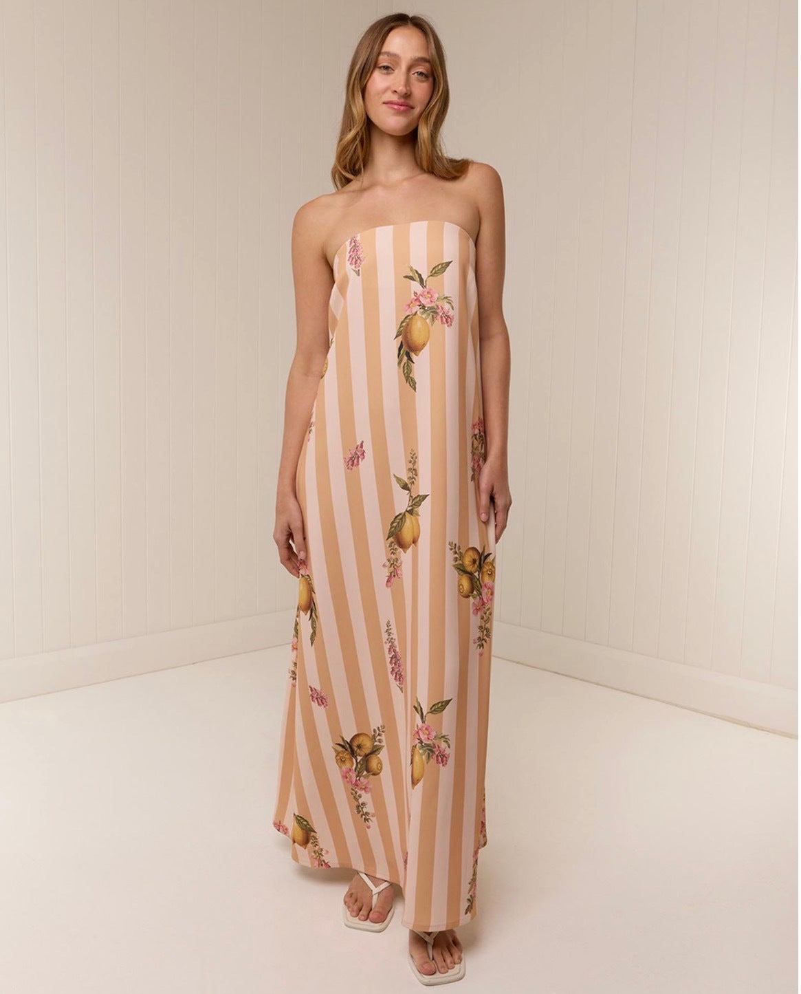 Palm Noosa Alessia Dress in Citrus Stripe