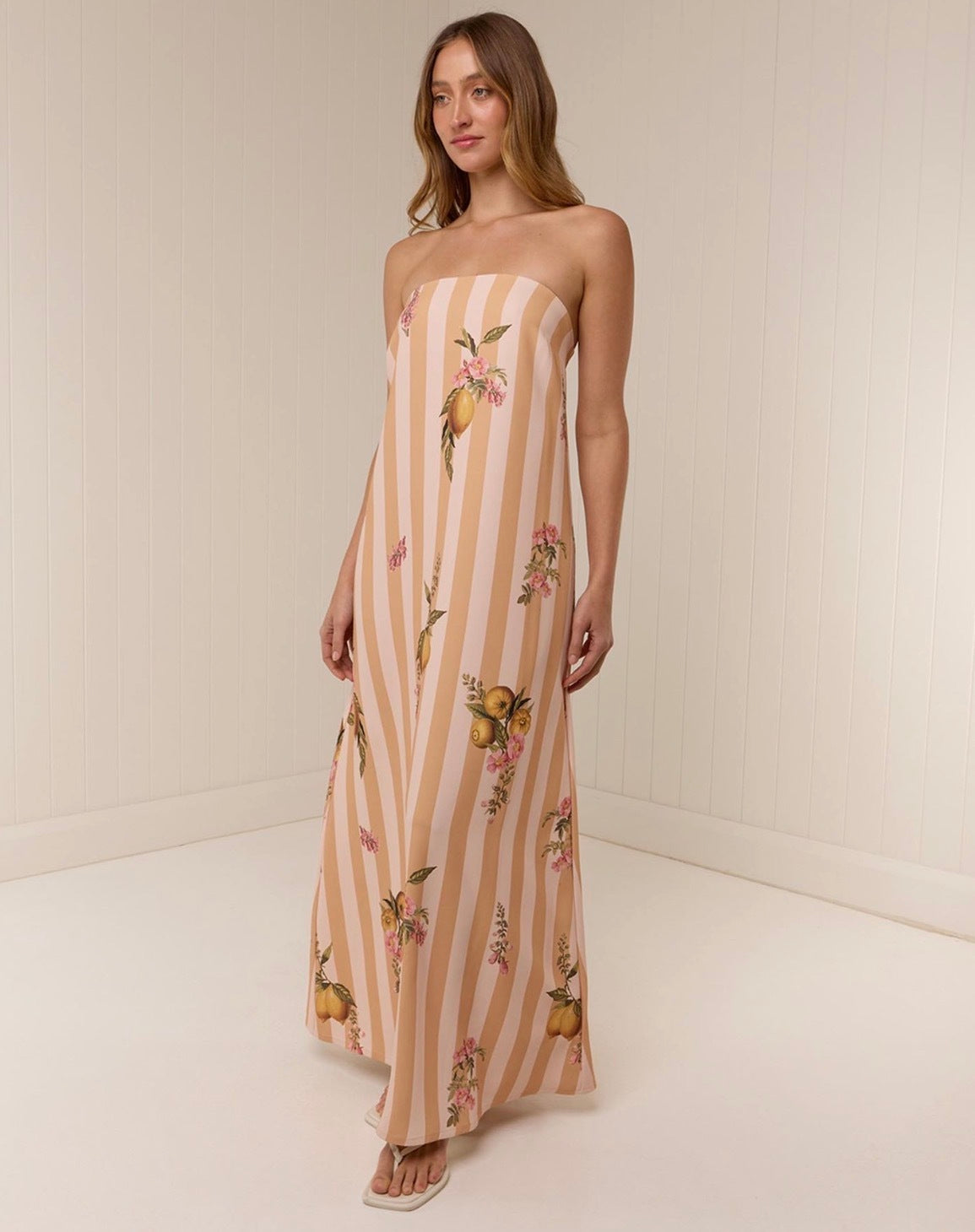 Palm Noosa Alessia Dress in Citrus Stripe