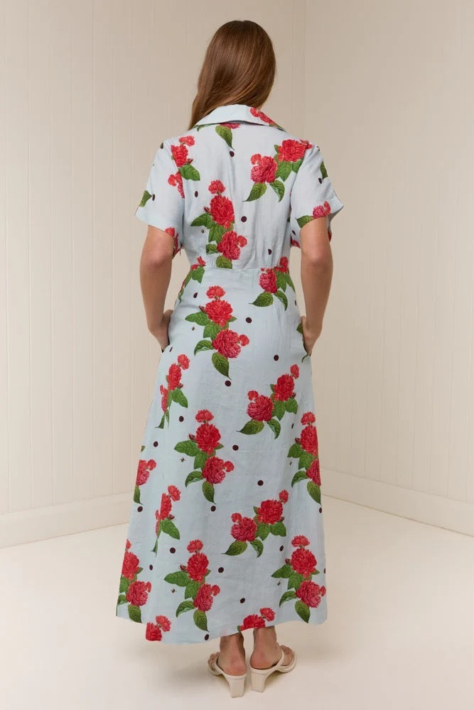 Palm Noosa Jasmine Dress in Sky Garden