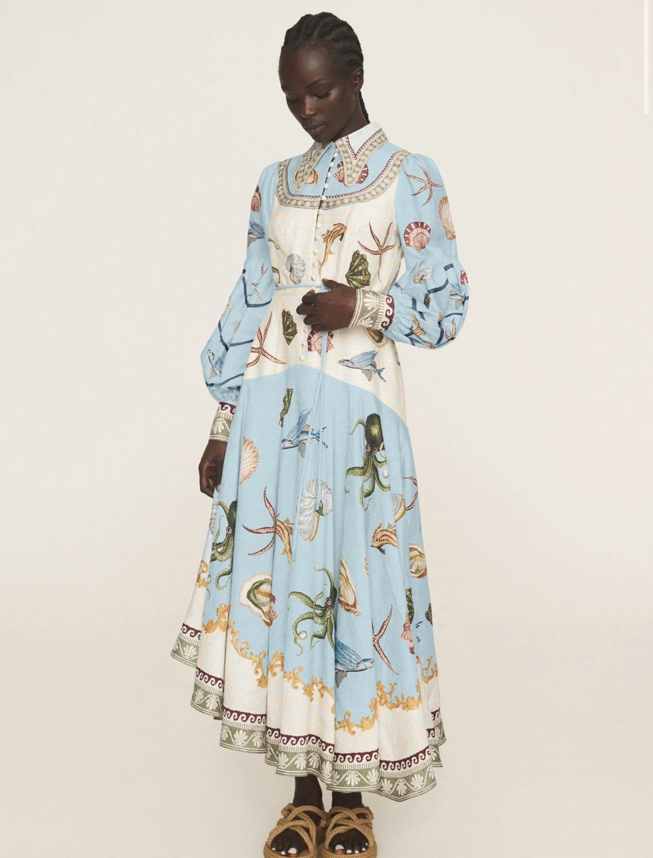 Alemais Bath House Shirtdress