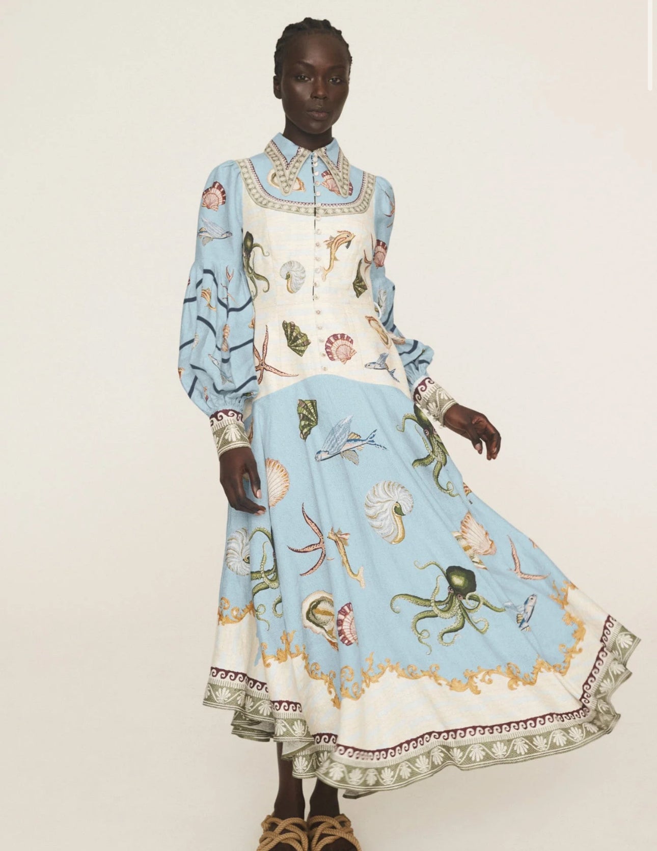 Alemais Bath House Shirtdress