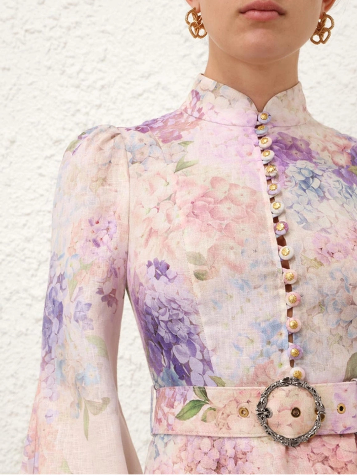 Zimmermann Dawning Buttoned Midi Dress