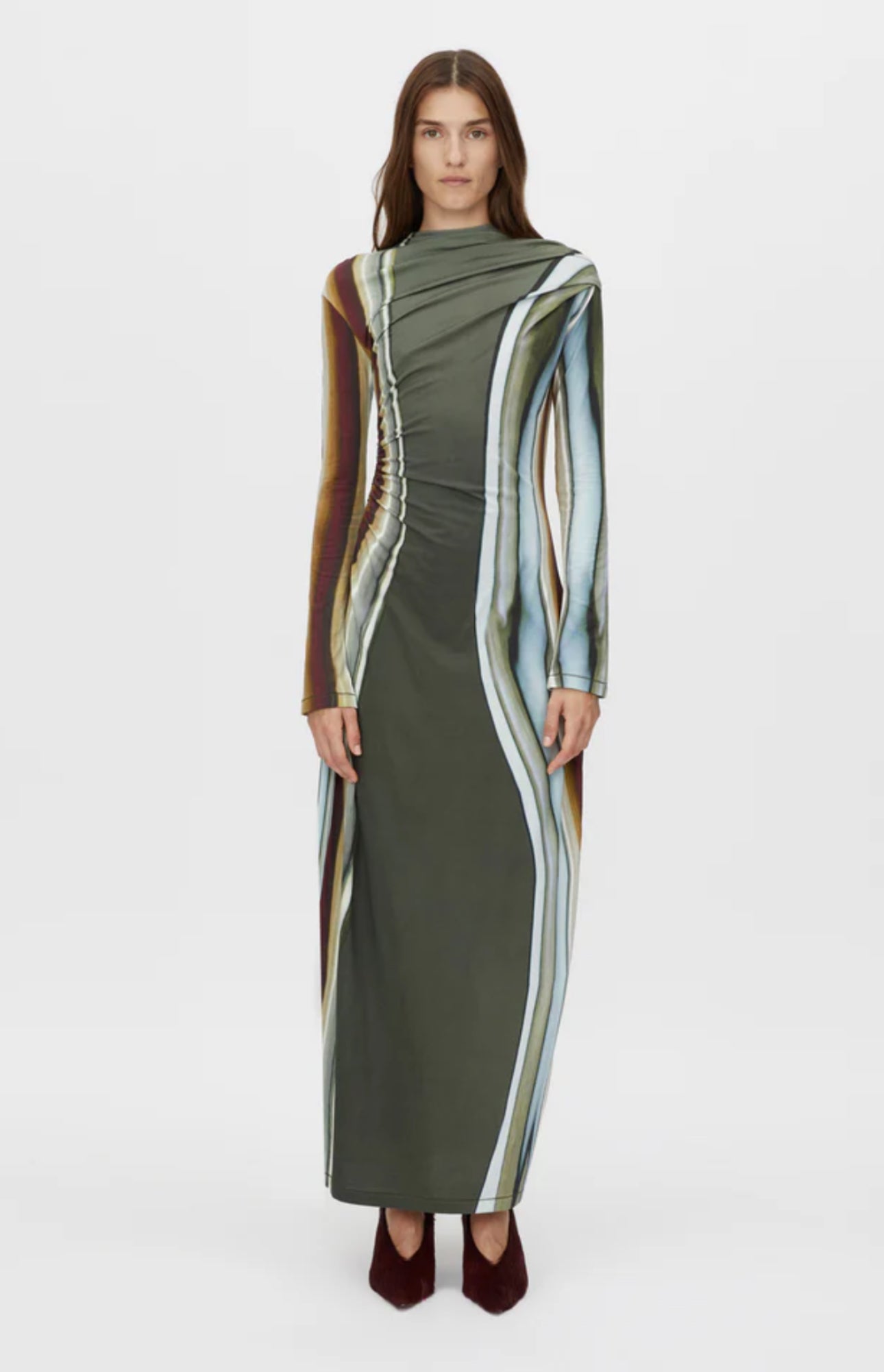 Camilla And Marc Elixir Print Jersey Maxi Dress