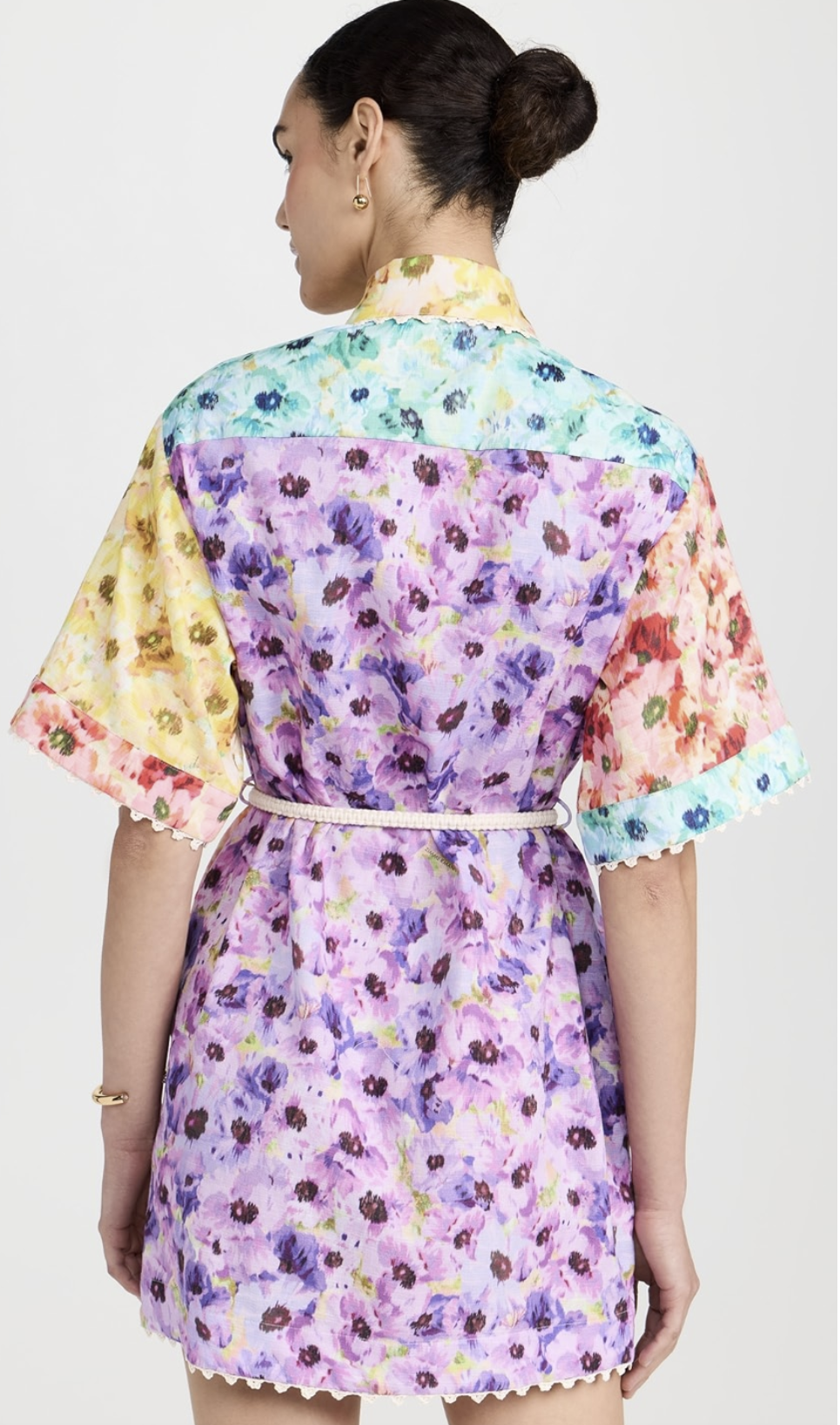 lightburst trimmed shirt dress Zimmermann Lightburst Trimmed Shirt Dress