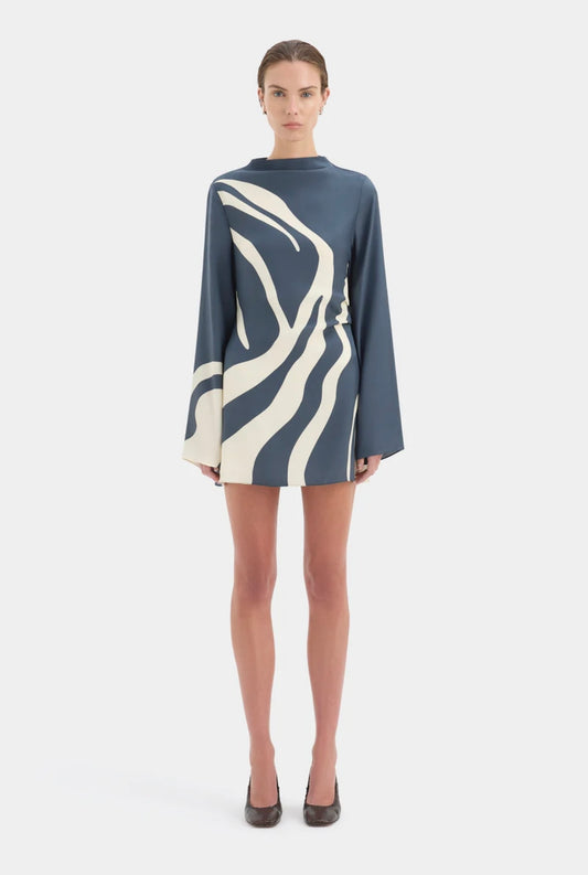 Sir The Label Lilou Long Sleeve Mini Dress