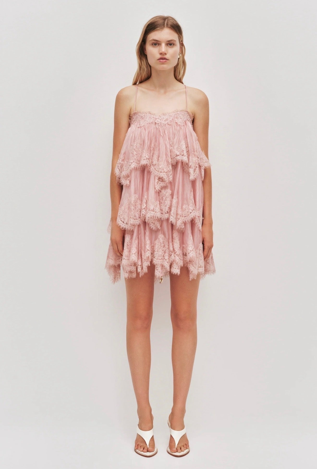 Aje Ophelia Lace Mini Dress