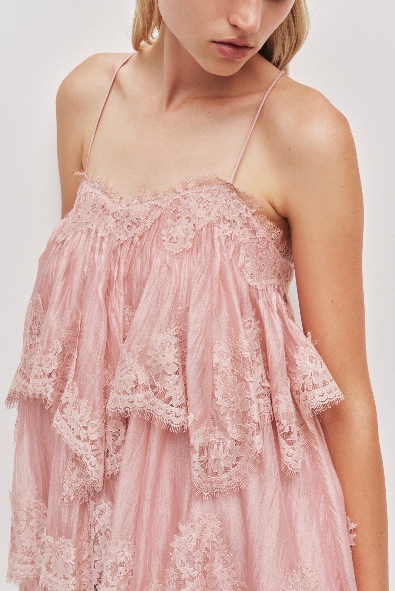 Aje Ophelia Lace Mini Dress
