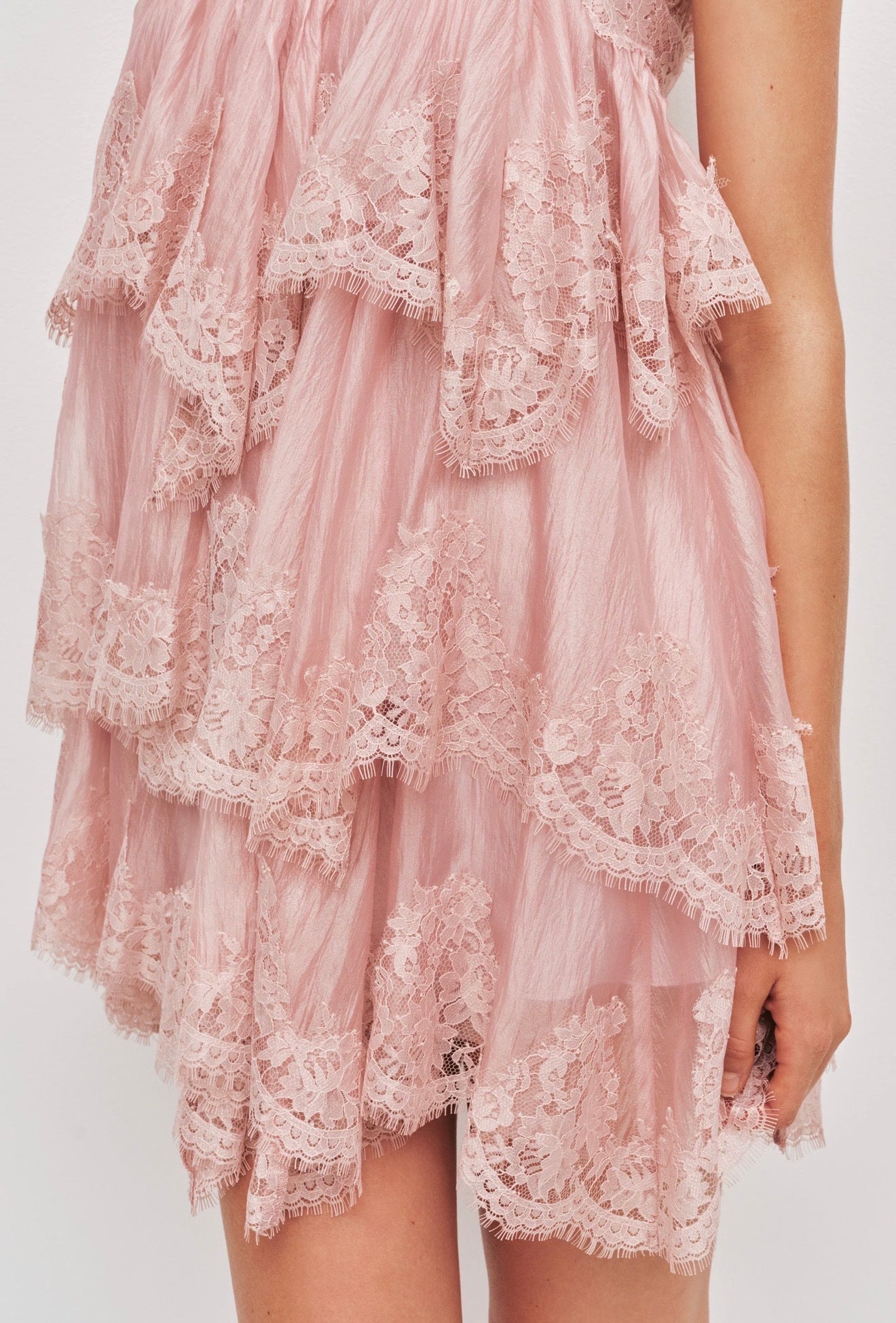 Aje Ophelia Lace Mini Dress