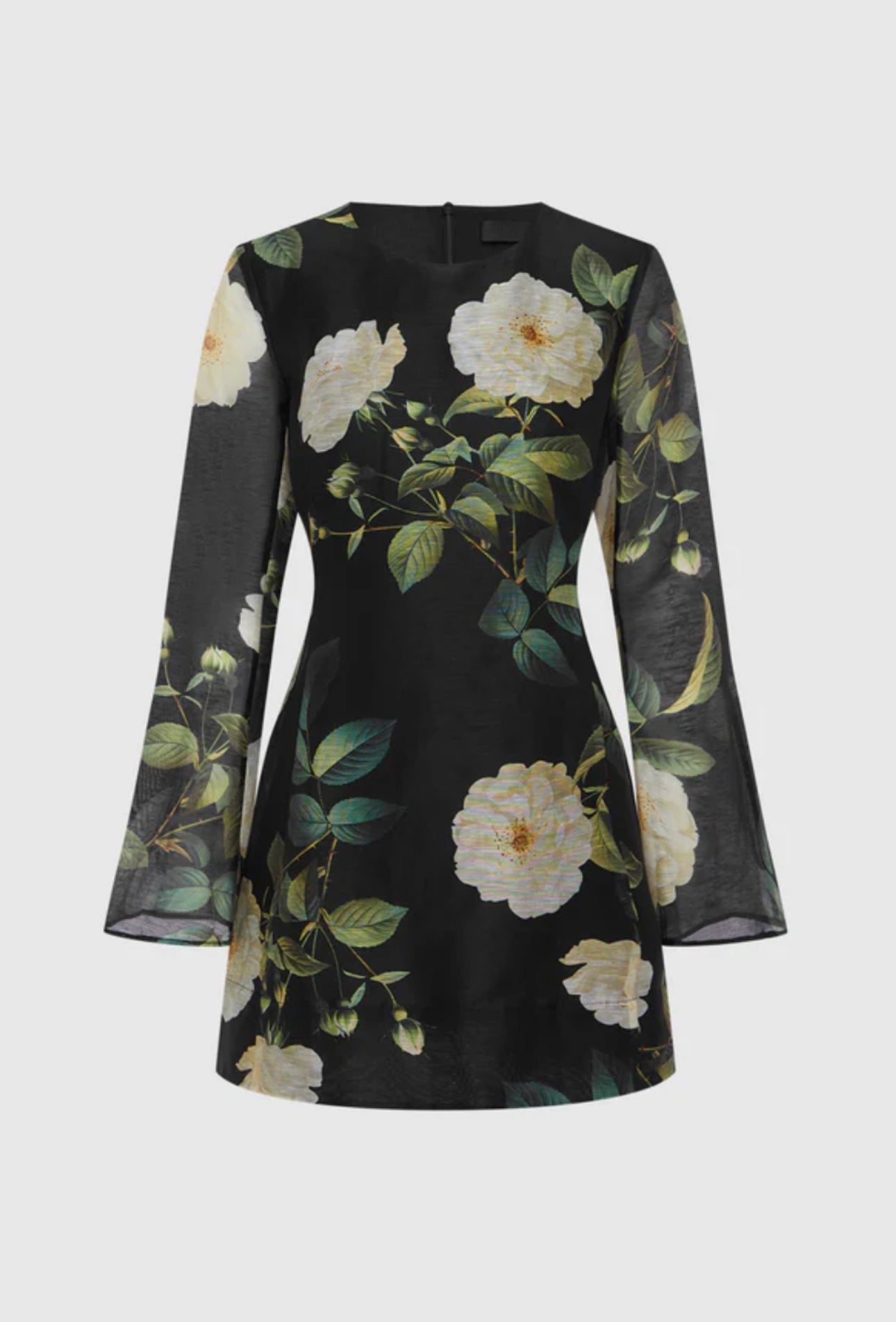 Leo Lin Suzanne Bell Sleeve Mini Dress