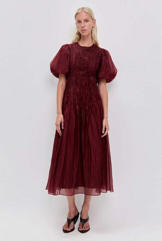 Aje Ophelia Lace Midi Dress