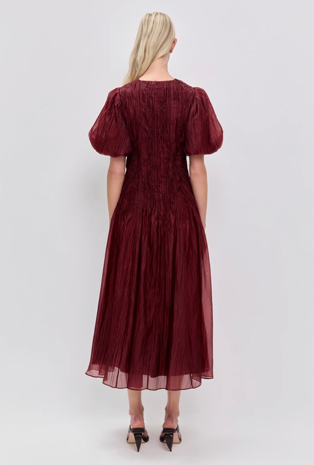 Aje Ophelia Lace Midi Dress