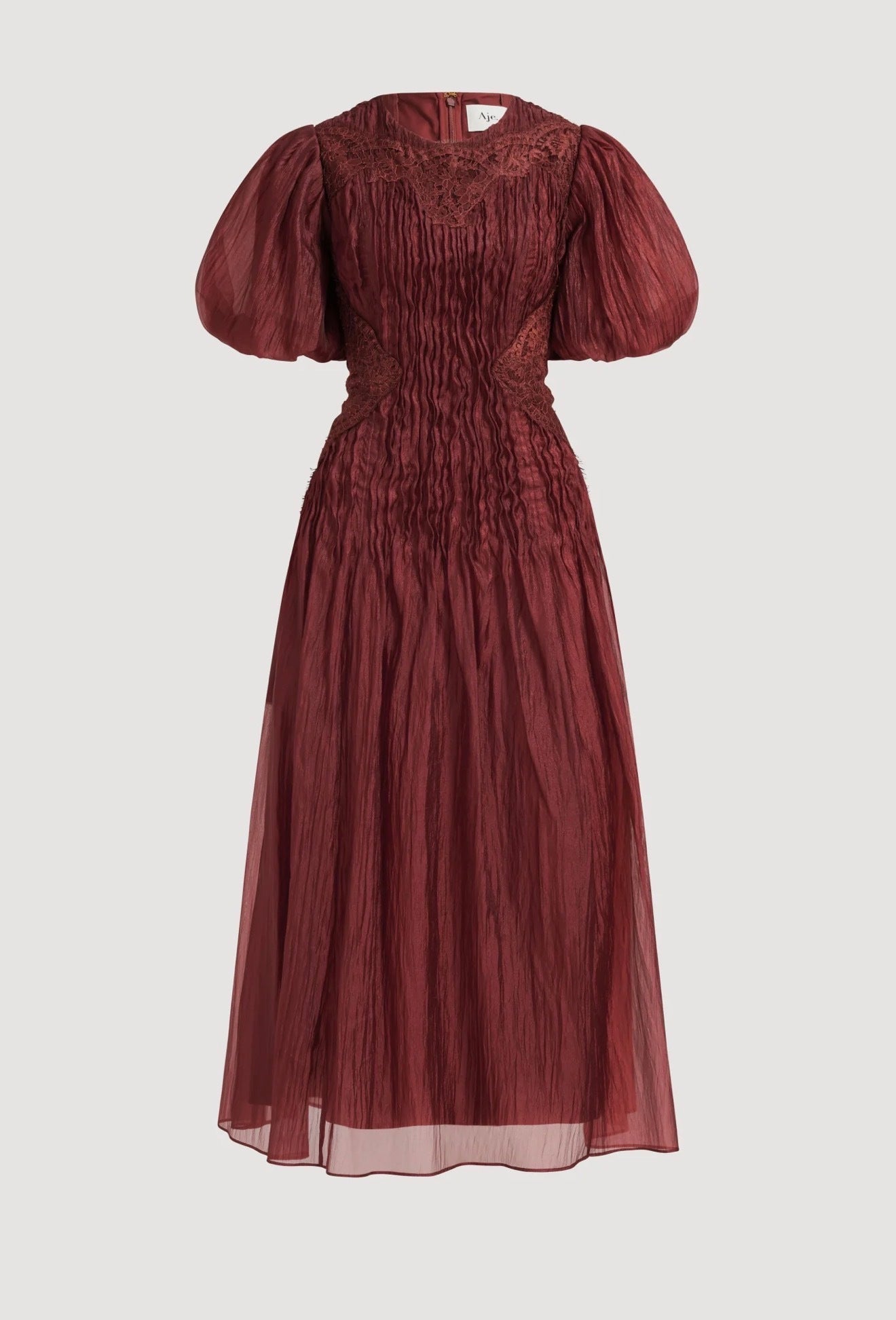 Aje Ophelia Lace Midi Dress