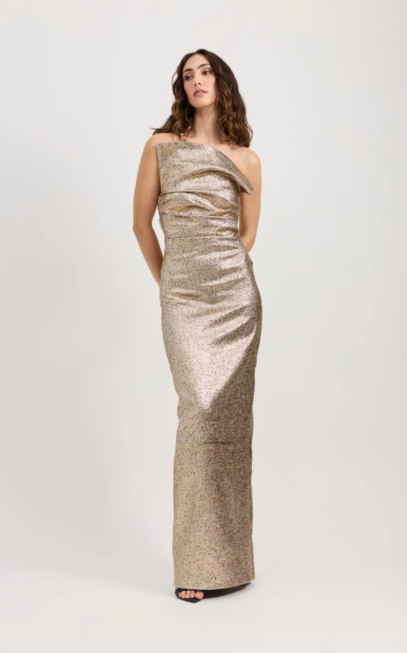 Tojha Tacoma Dress - Metallic Champagne